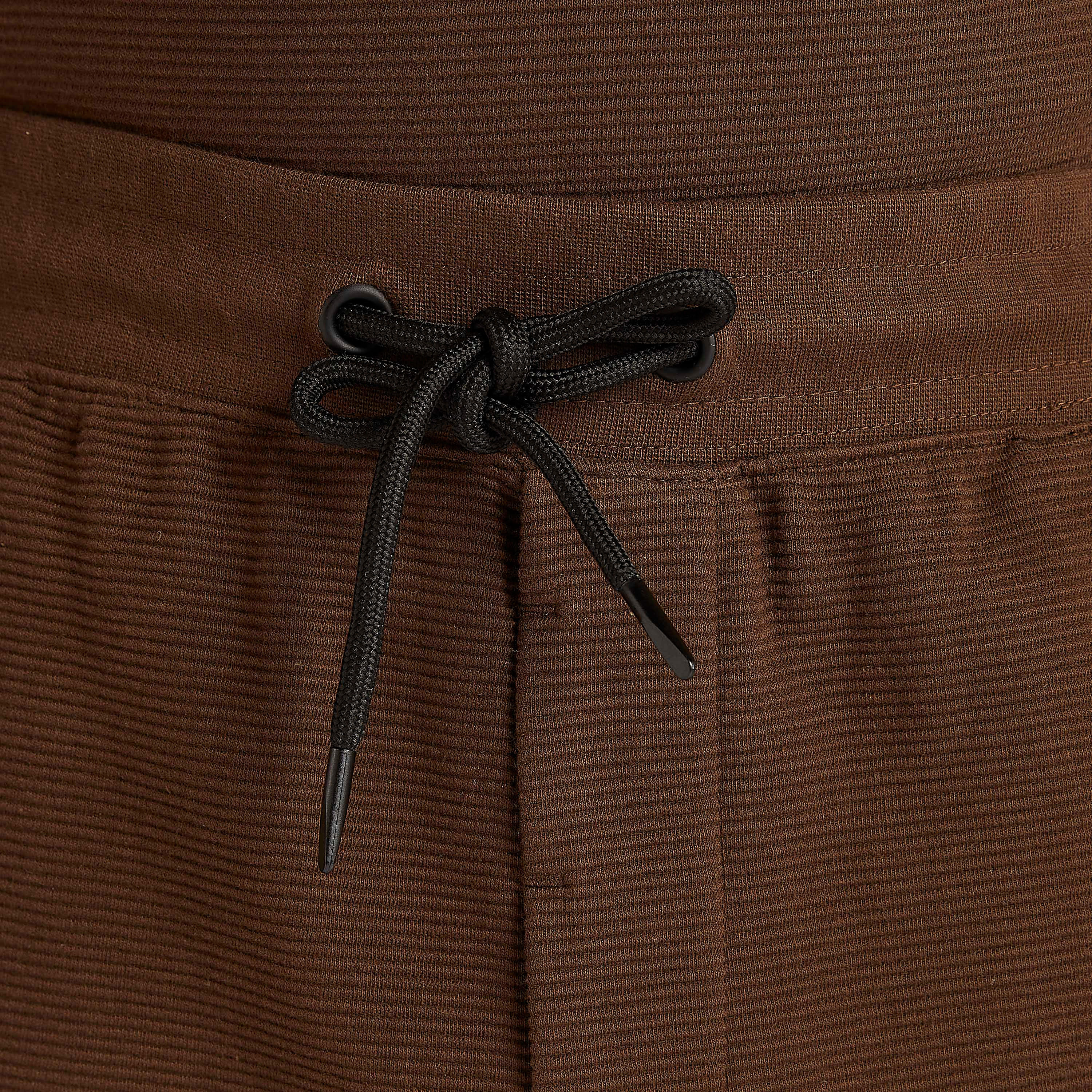 Textured Mid-Rise Shorts with Drawstring Closure-men-clothing-bottoms-shorts-image-3