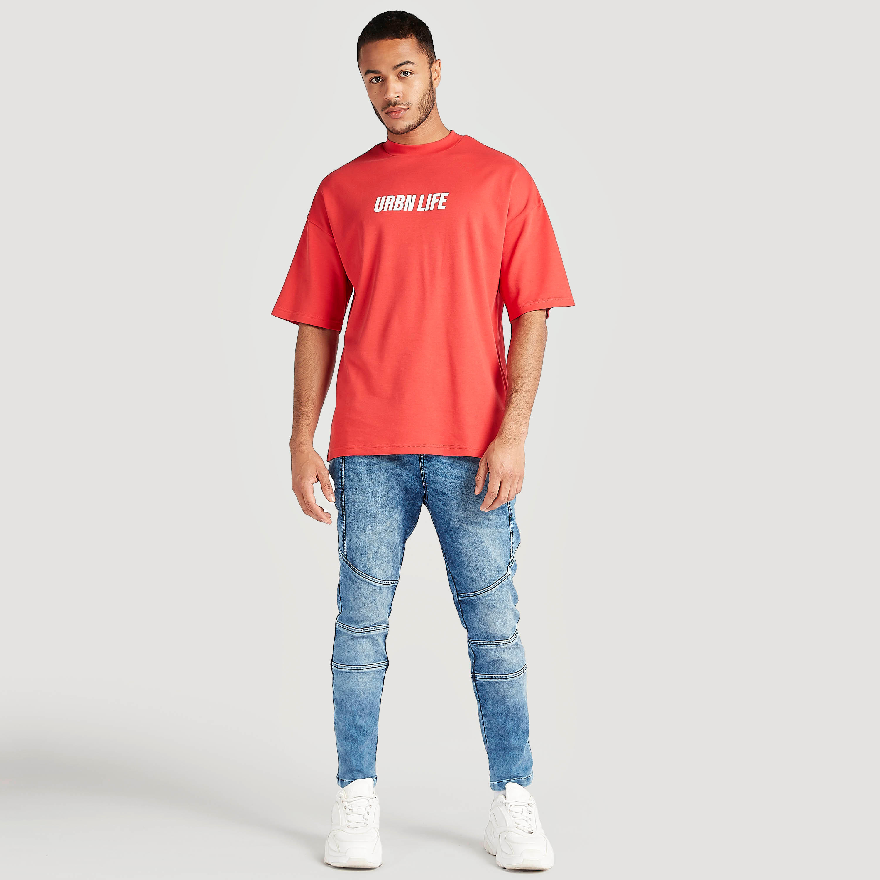 Printed Crew Neck T-shirt and Short Sleeves-men-clothing-tshirtsandpolos-tshirts-image-2