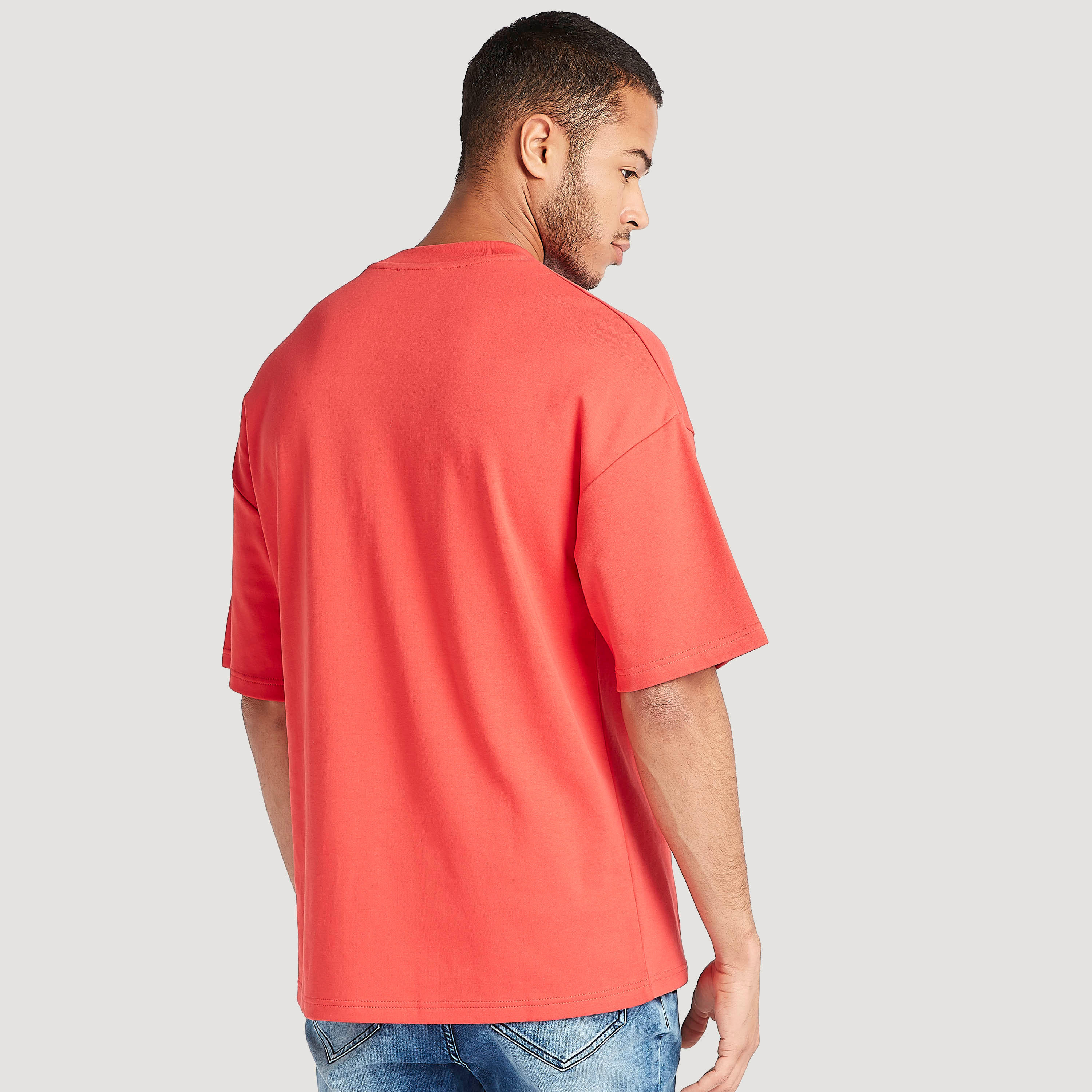Printed Crew Neck T-shirt and Short Sleeves-men-clothing-tshirtsandpolos-tshirts-image-4