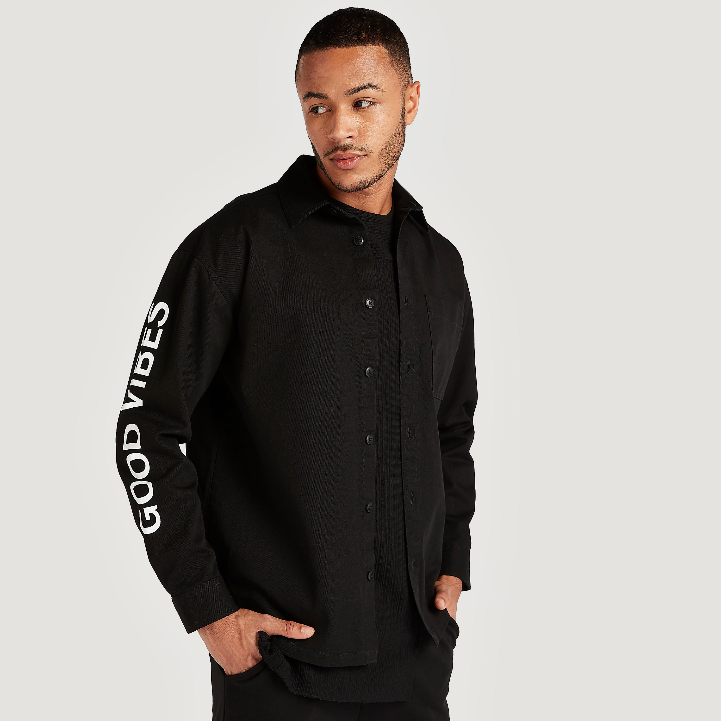 Relaxed Fit Printed Collared Shirt with Long Sleeves-men-clothing-shirts-image-1