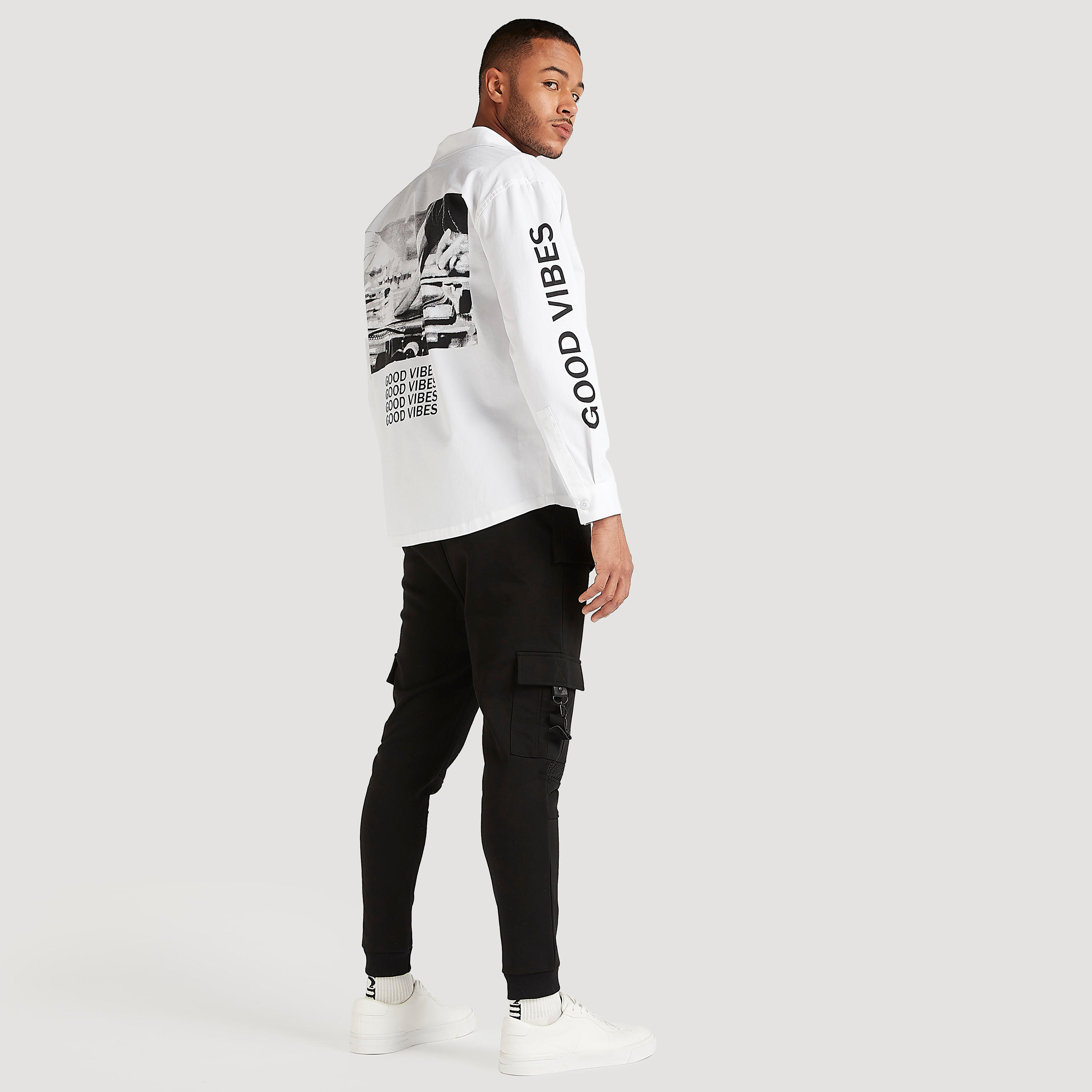 Printed Collared Shirt with Long Sleeves-men-clothing-shirts-image-2