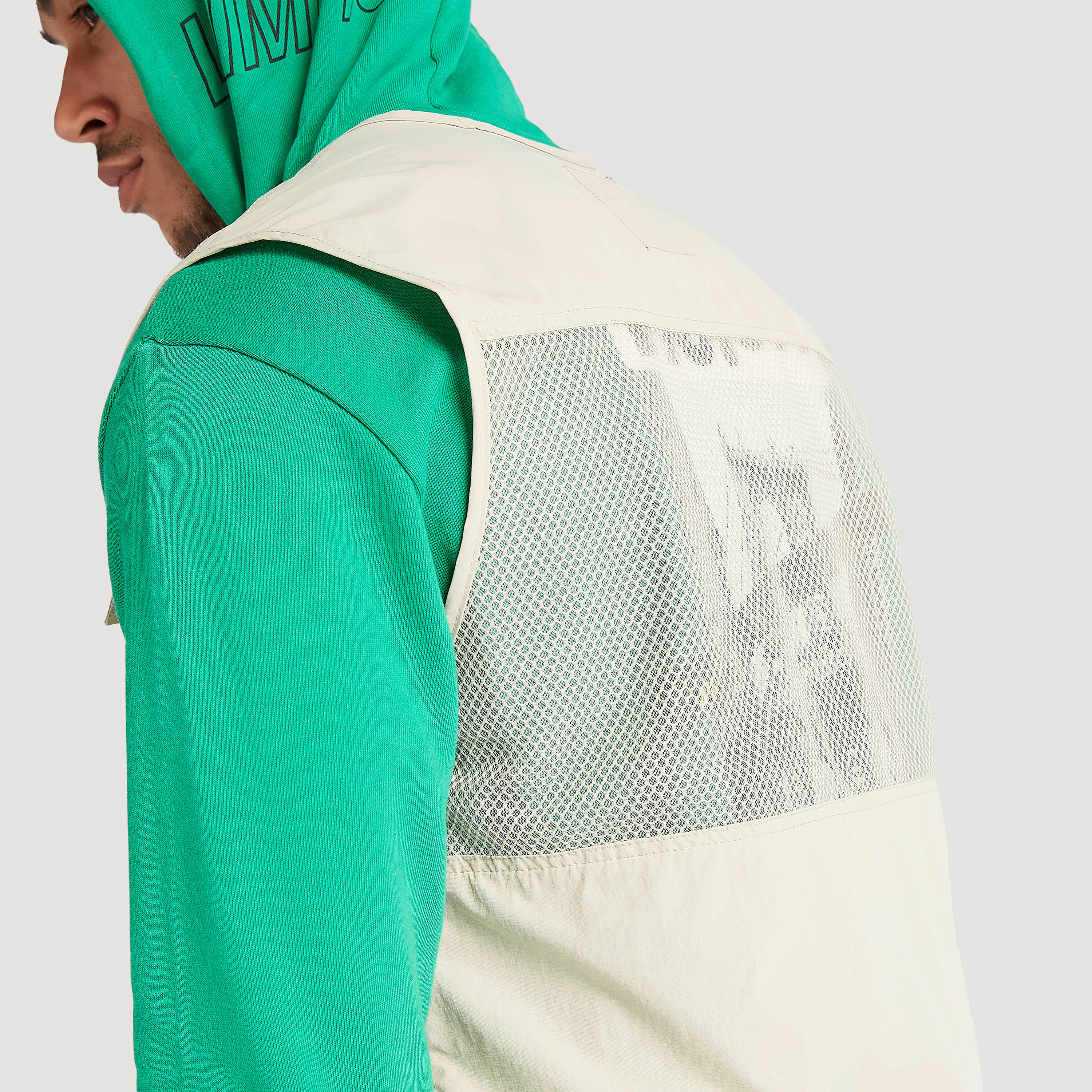 Solid Zip Through Gilet with Pockets and Mesh Panel-men-clothing-jacketsandblazers-jackets-image-5