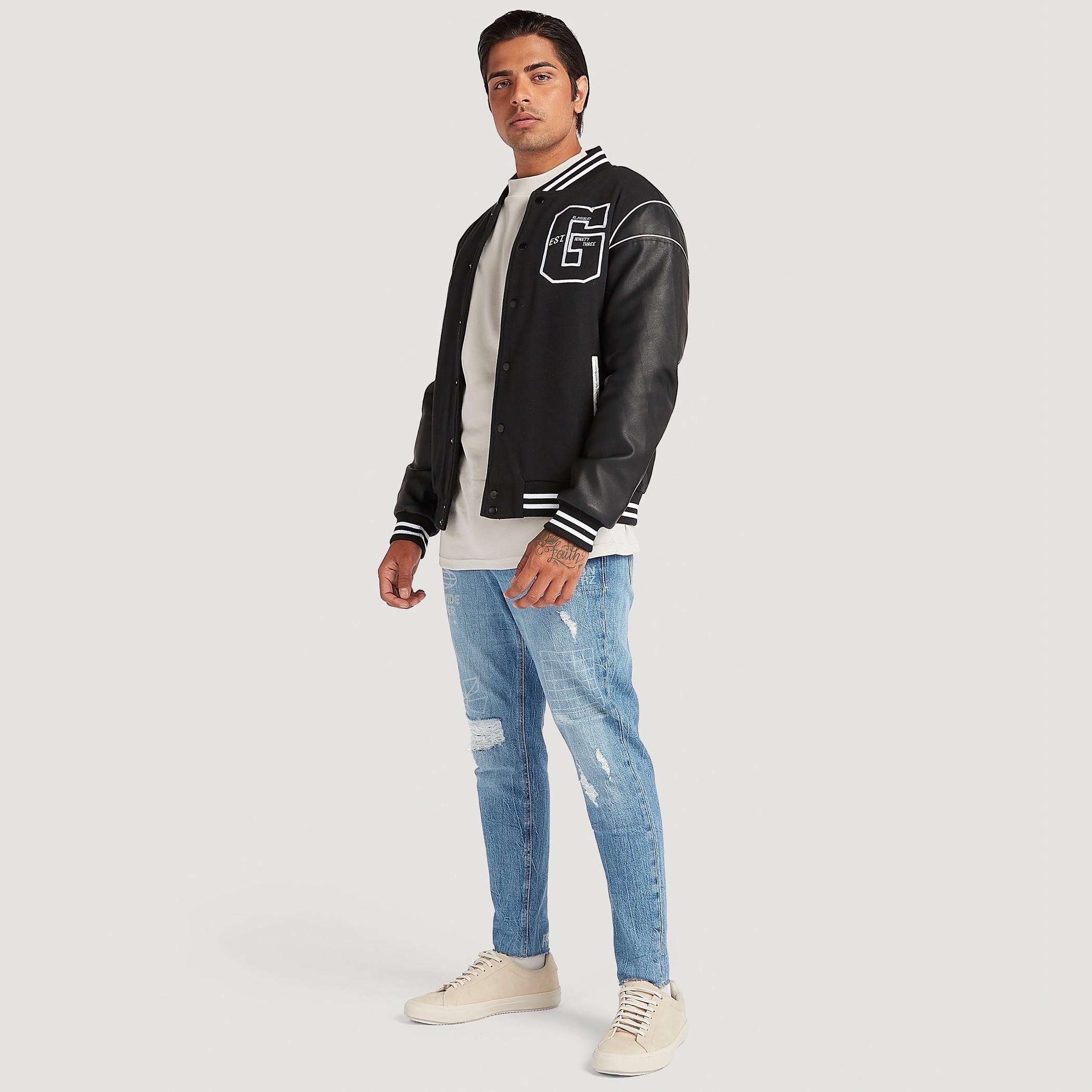 Varsity Embroidered Baseball Jacket with Long Sleeves and Pockets-men-clothing-jacketsandblazers-jackets-image-2