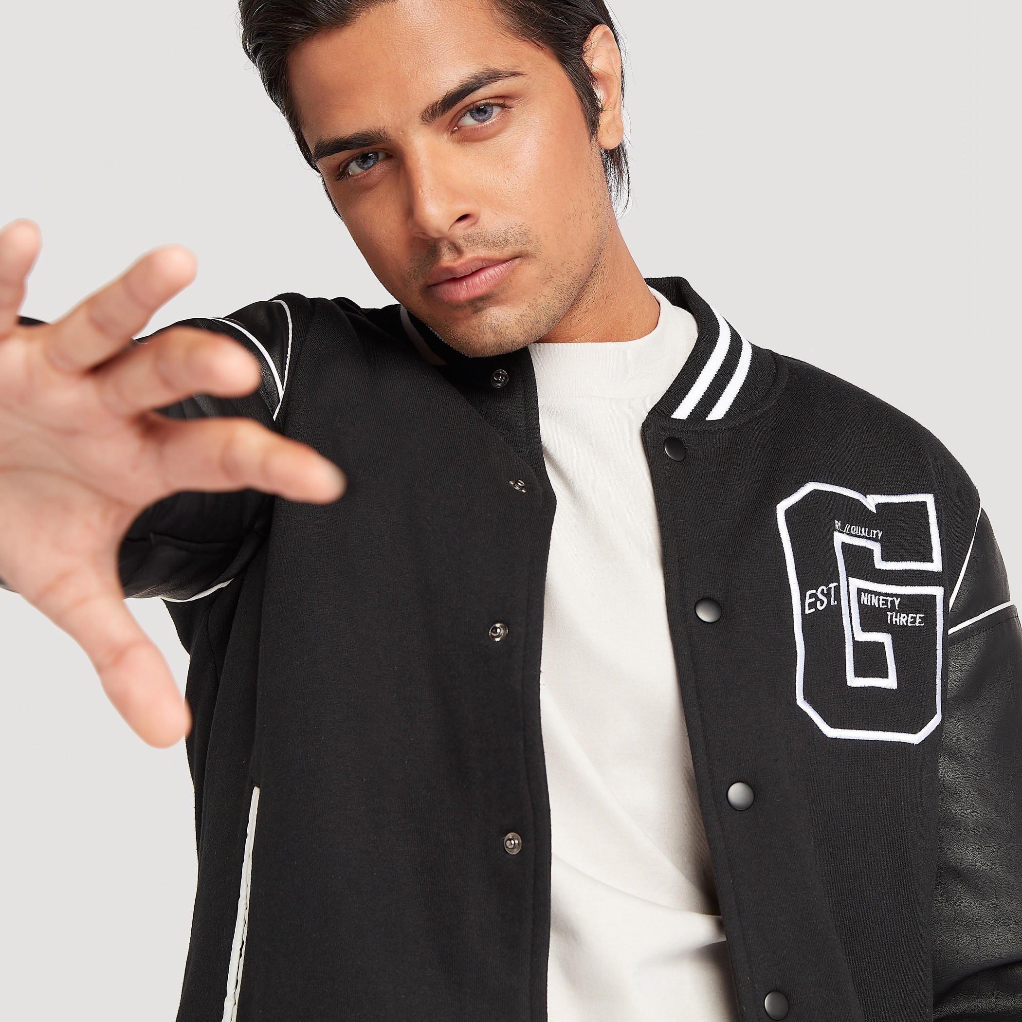 Varsity Embroidered Baseball Jacket with Long Sleeves and Pockets-men-clothing-jacketsandblazers-jackets-image-3