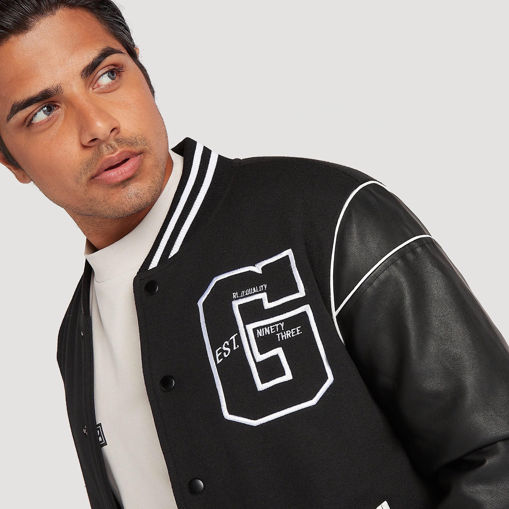 Varsity Embroidered Baseball Jacket with Long Sleeves and Pockets-men-clothing-jacketsandblazers-jackets-image-5