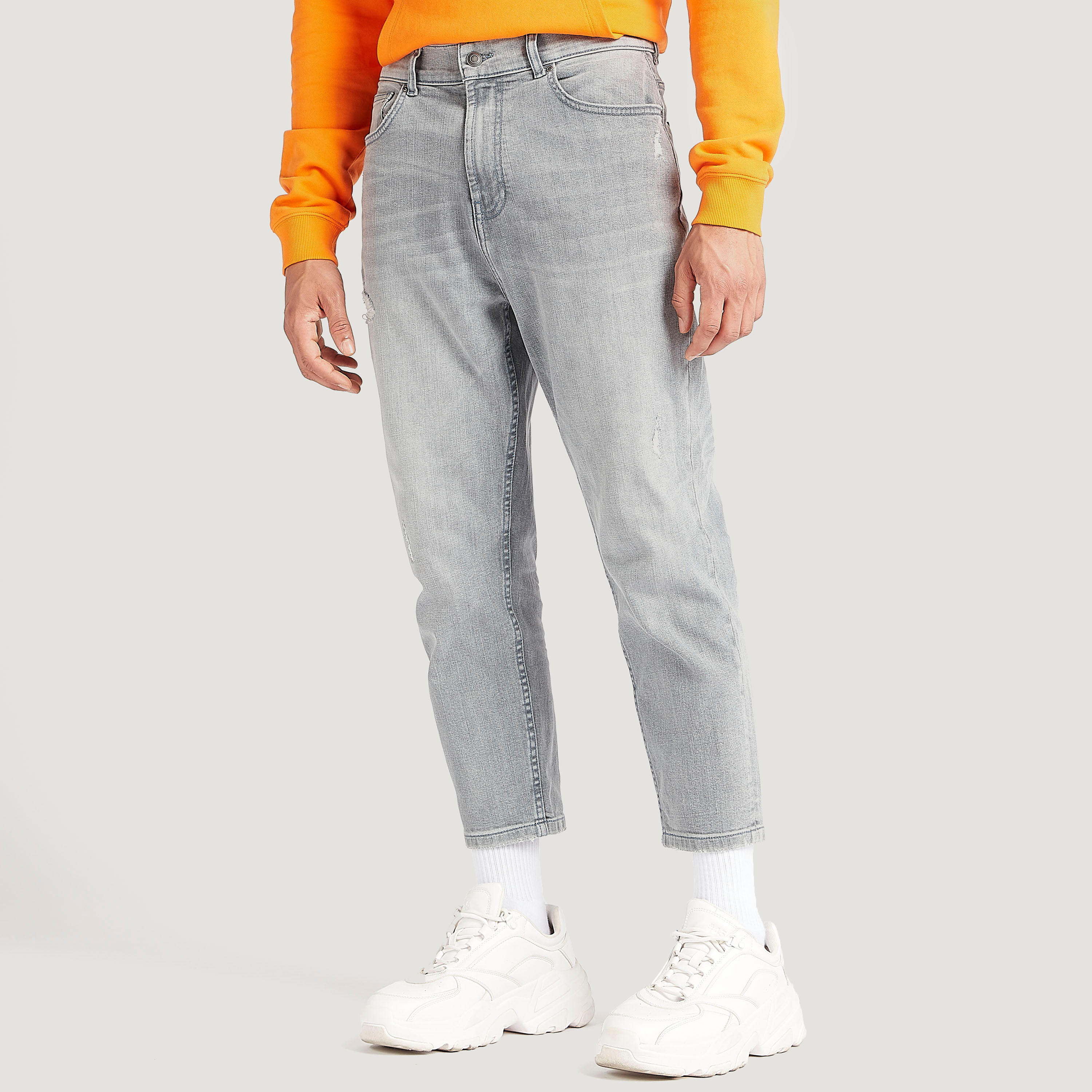 Ripped Mid-Rise Cropped Jeans with Button Closure-men-clothing-bottoms-jeans-image-1