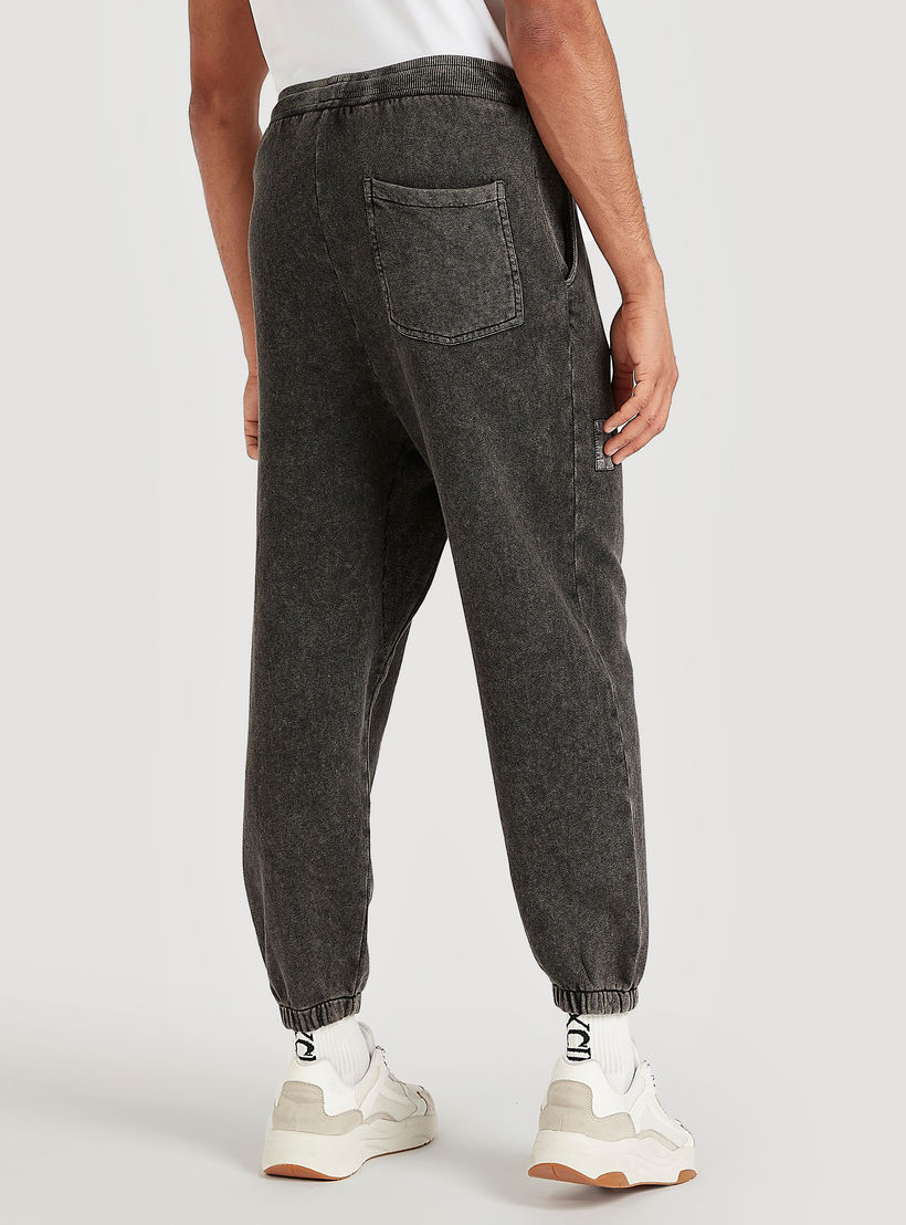 Solid Mid-Rise Cuffed Joggers with Drawstring Closure-men-clothing-bottoms-joggers-image-4