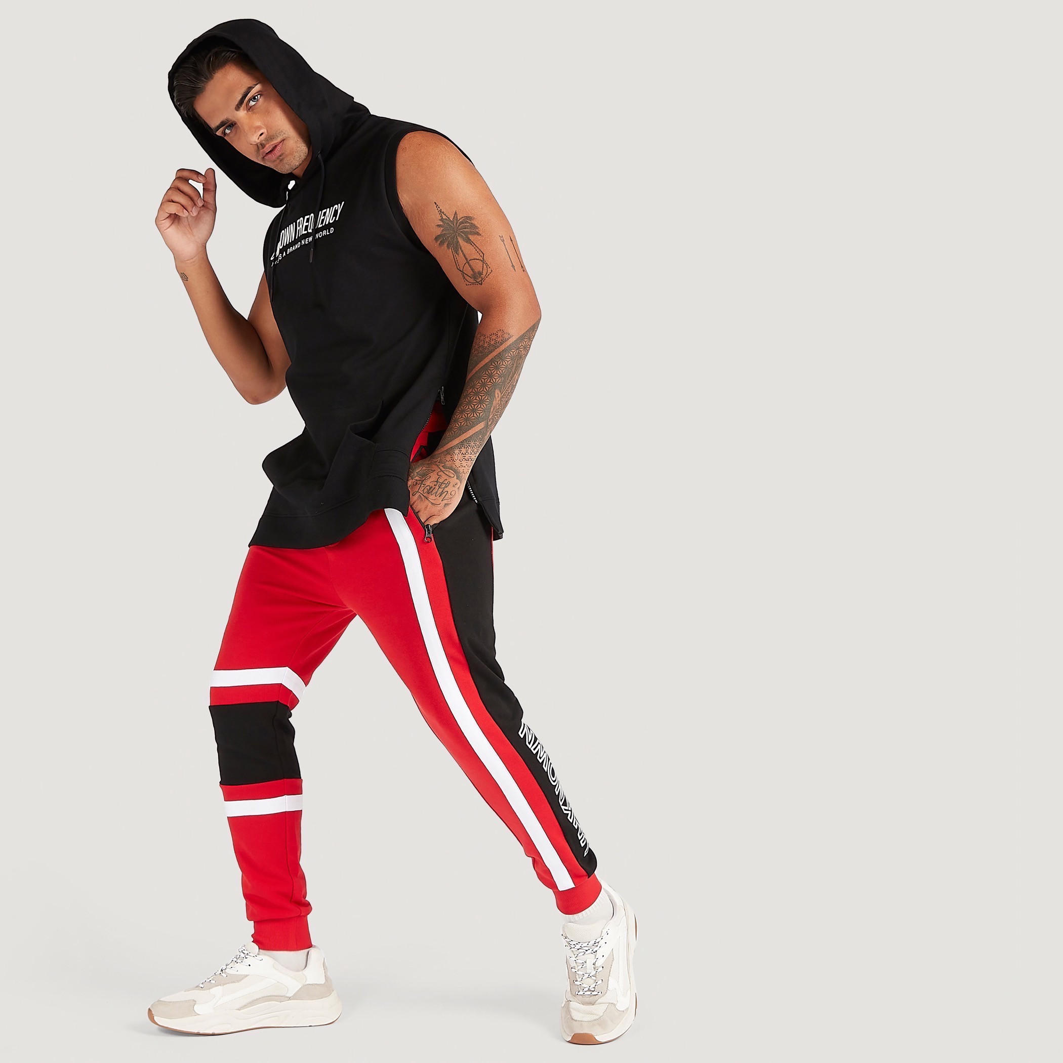 بنطلون رياضي برباط إغلاق وخصر متوسّط الارتفاع-men-clothing-bottoms-joggers-image-5