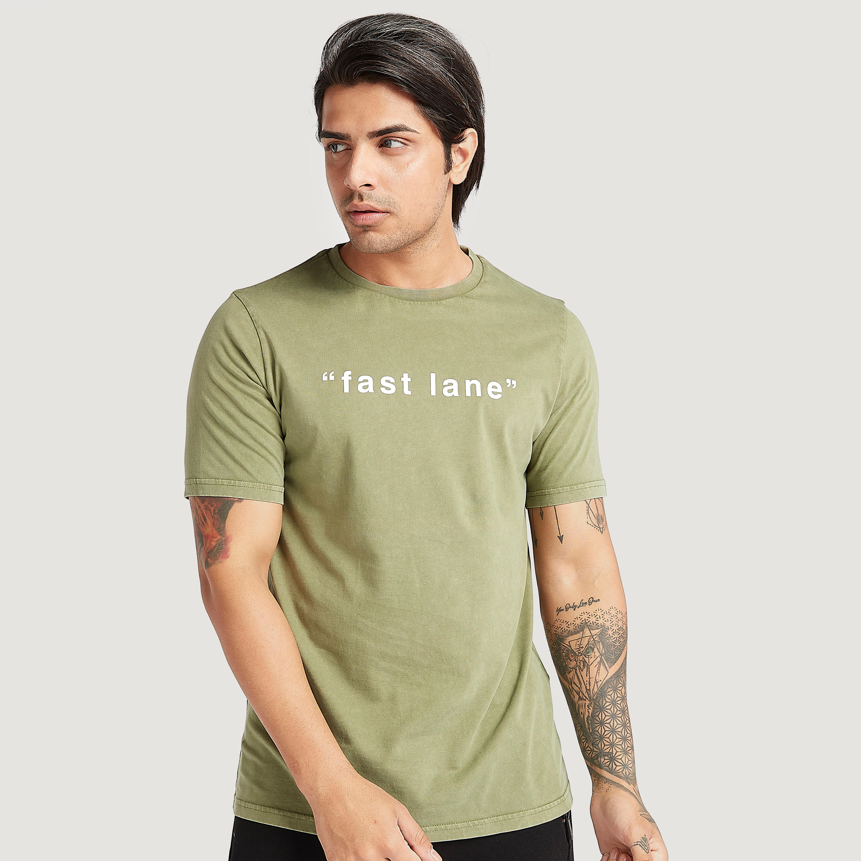 Printed T-shirt with Crew Neck and Short Sleeves-men-clothing-tshirtsandpolos-tshirts-image-1