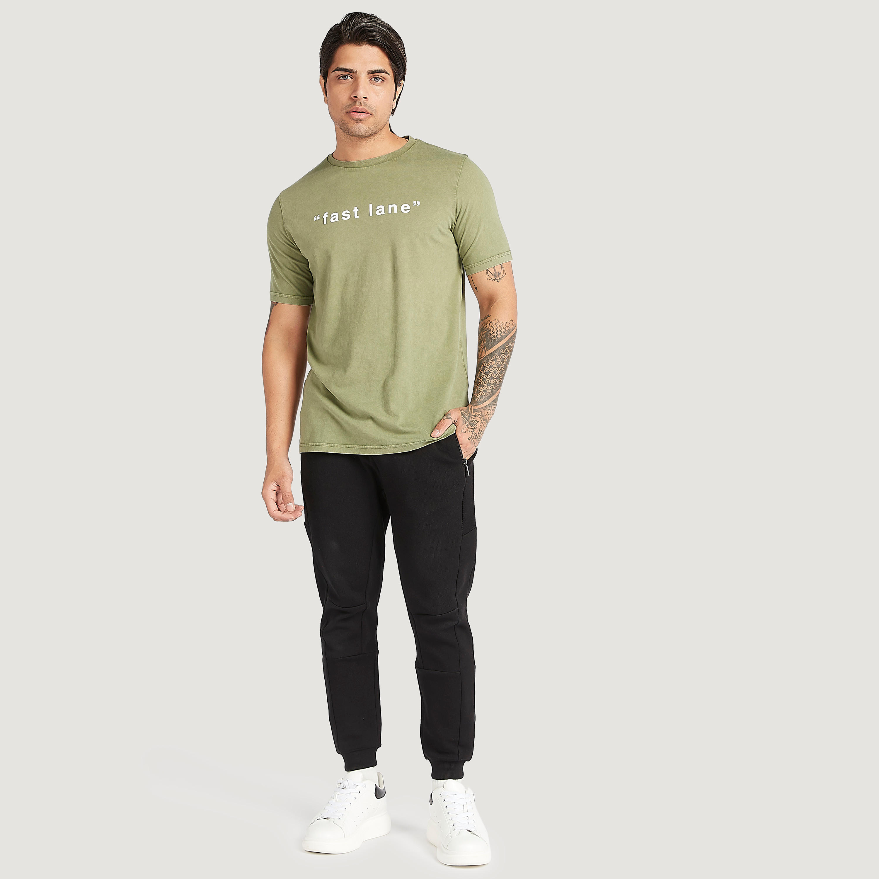 Printed T-shirt with Crew Neck and Short Sleeves-men-clothing-tshirtsandpolos-tshirts-image-2