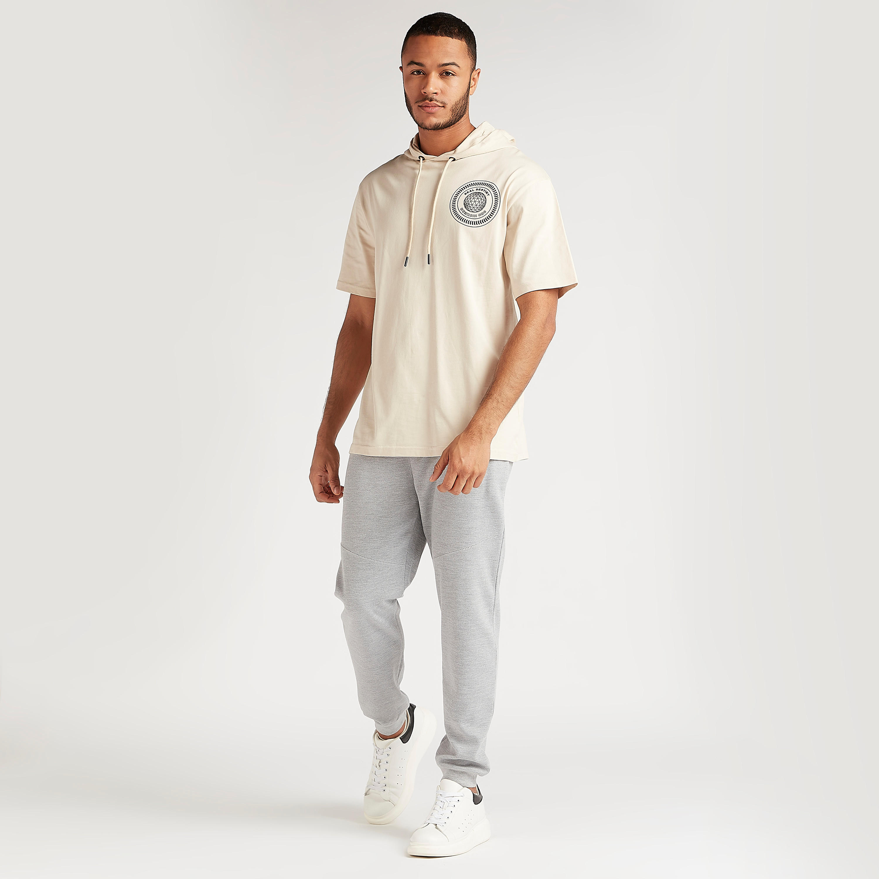 Printed T-shirt with Hooded Neck-men-clothing-tshirtsandpolos-tshirts-image-2