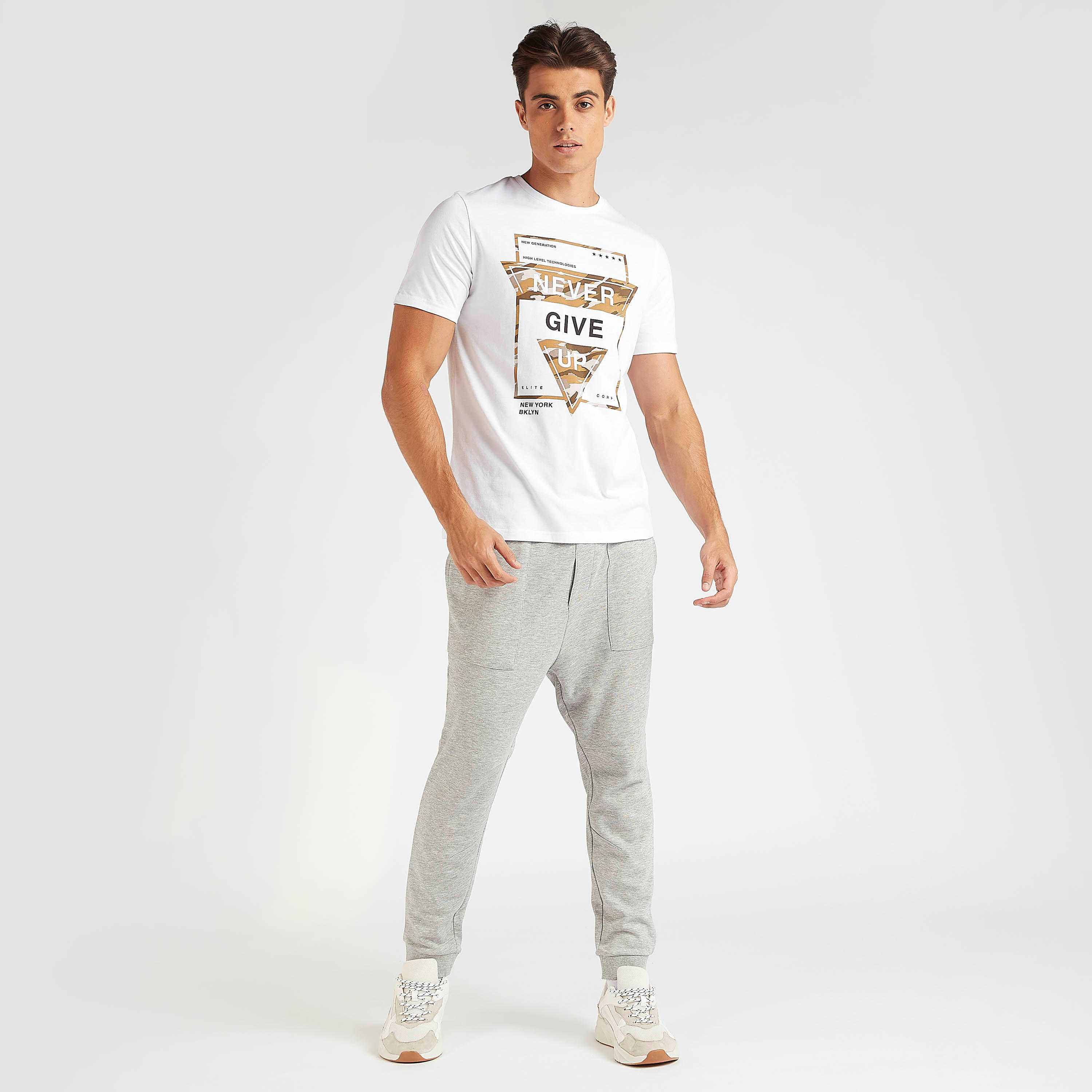 Printed T-shirt with Short Sleeves and Crew Neck-men-clothing-tshirtsandpolos-tshirts-image-2