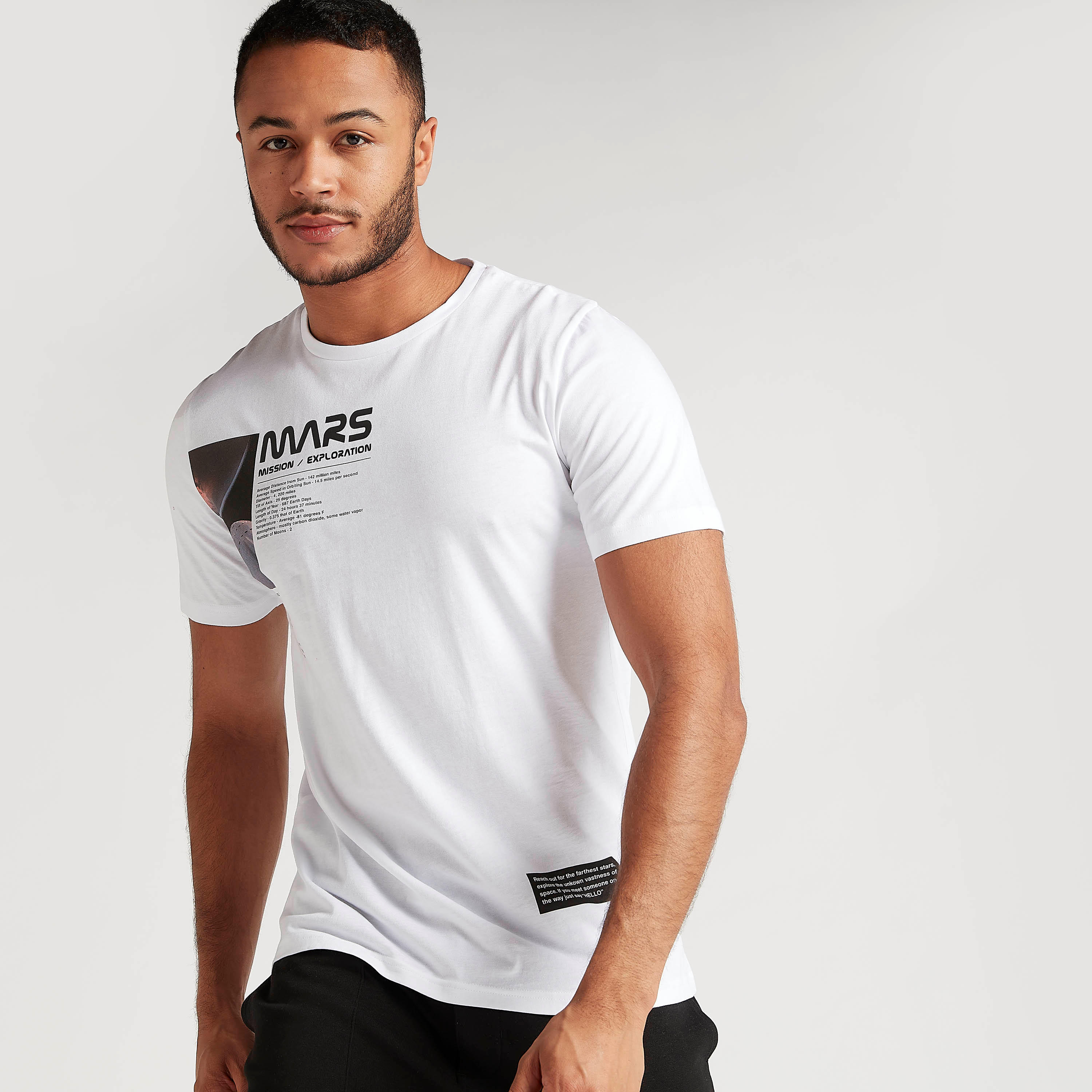 Printed T-shirt with Short Sleeves and Crew Neck-men-clothing-tshirtsandpolos-tshirts-image-1