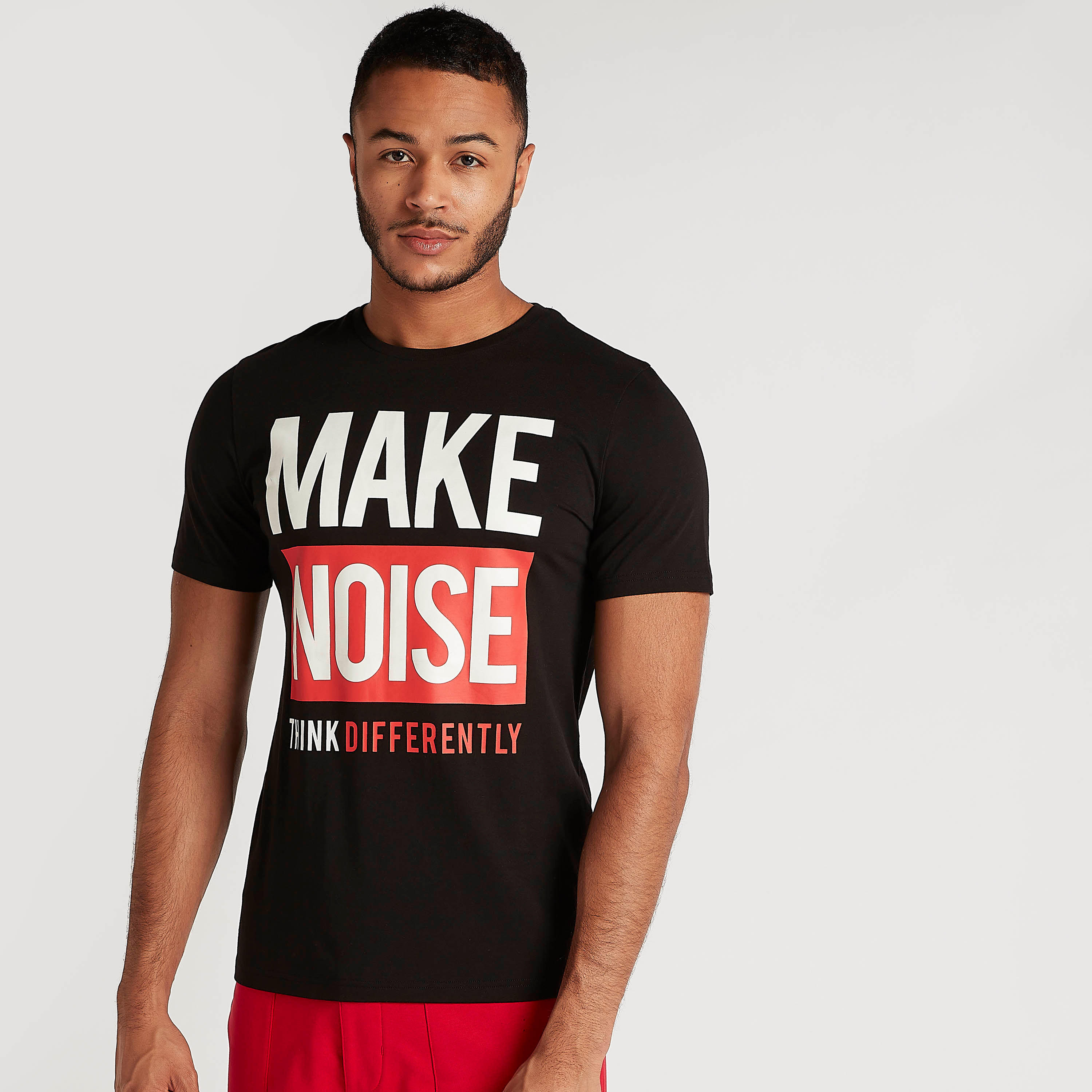 Printed T-shirt with Short Sleeves and Crew Neck-men-clothing-tshirtsandpolos-tshirts-image-1