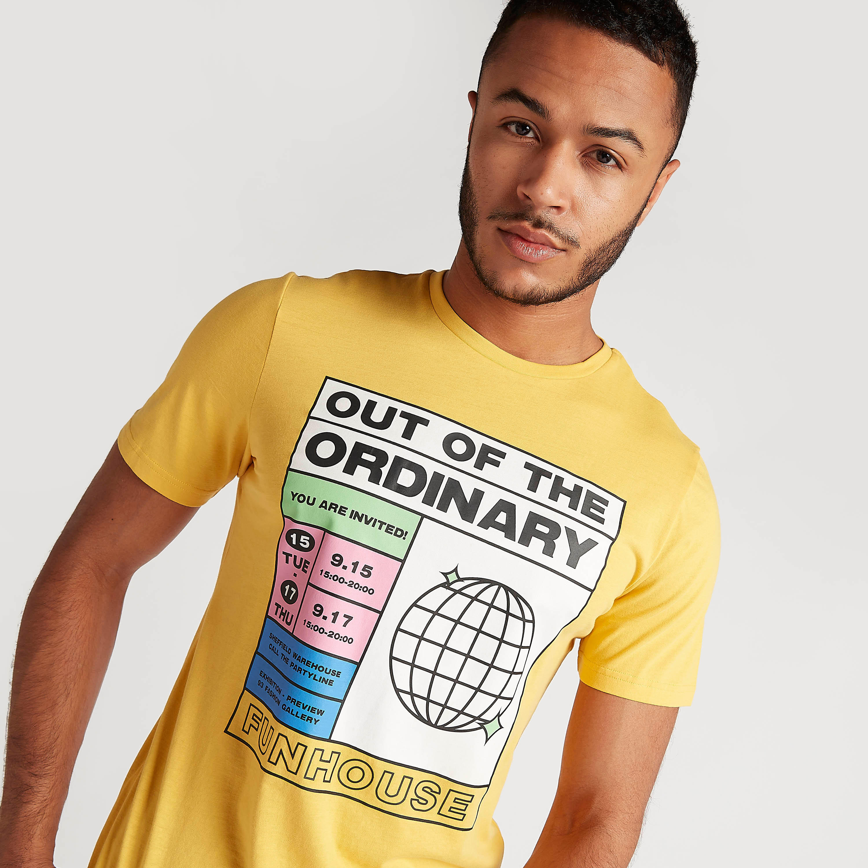 Printed T-shirt with Short Sleeves and Crew Neck-men-clothing-tshirtsandpolos-tshirts-image-5