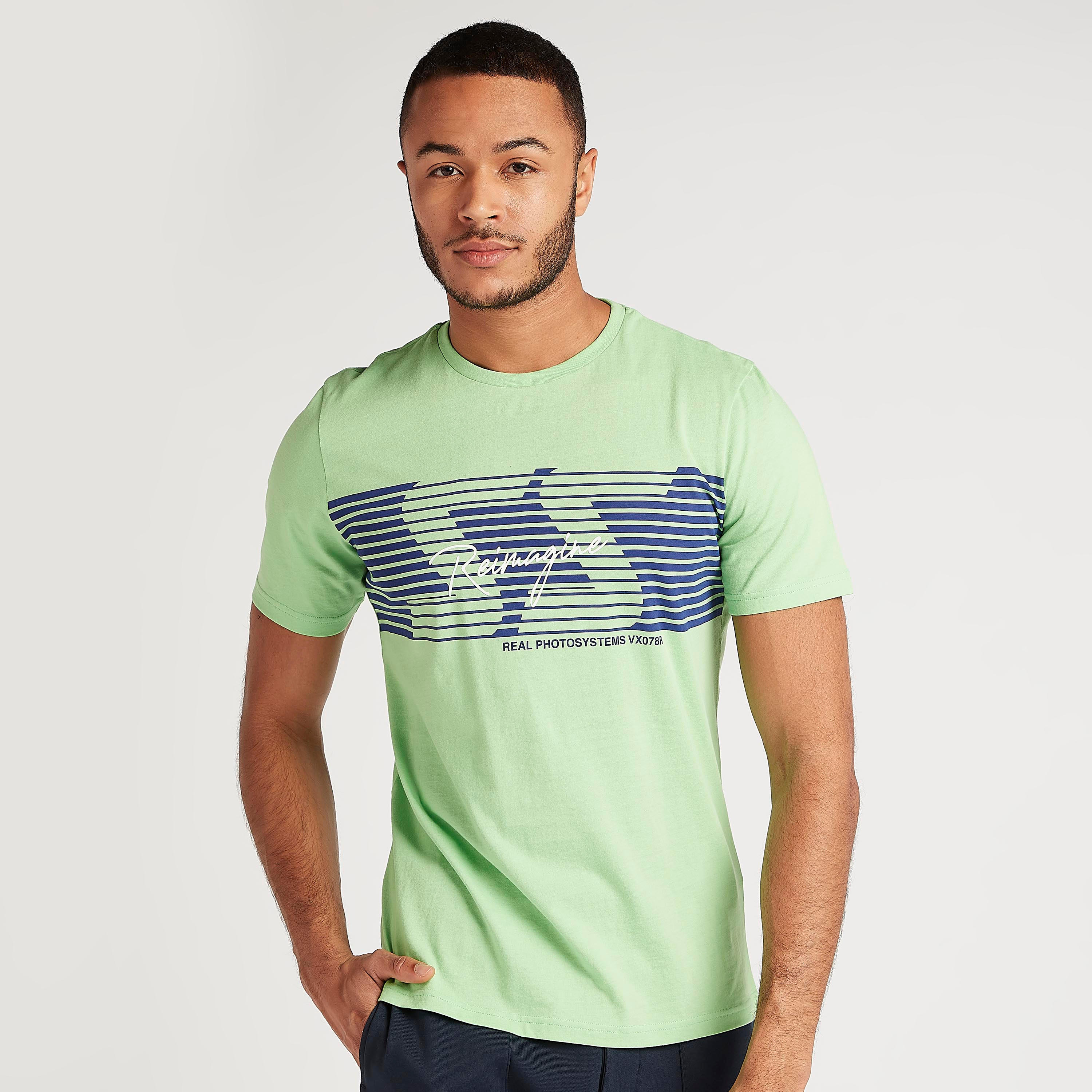 Printed T-shirt with Short Sleeves and Crew Neck-men-clothing-tshirtsandpolos-tshirts-image-1