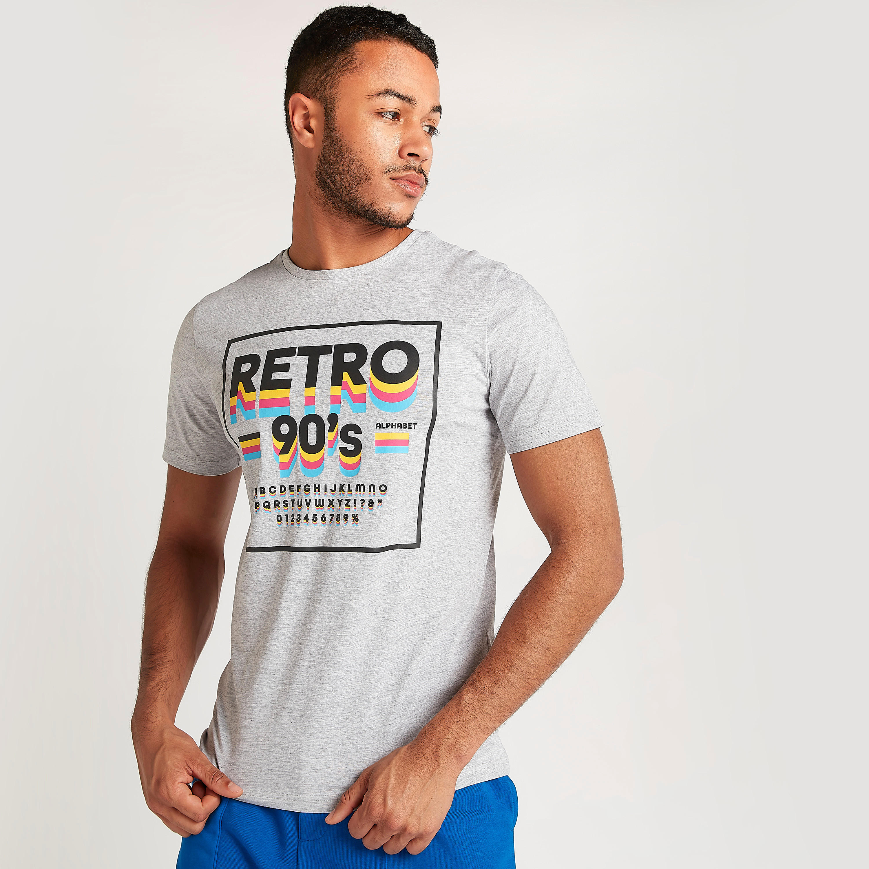 Printed T-shirt with Short Sleeves and Crew Neck-men-clothing-tshirtsandpolos-tshirts-image-1