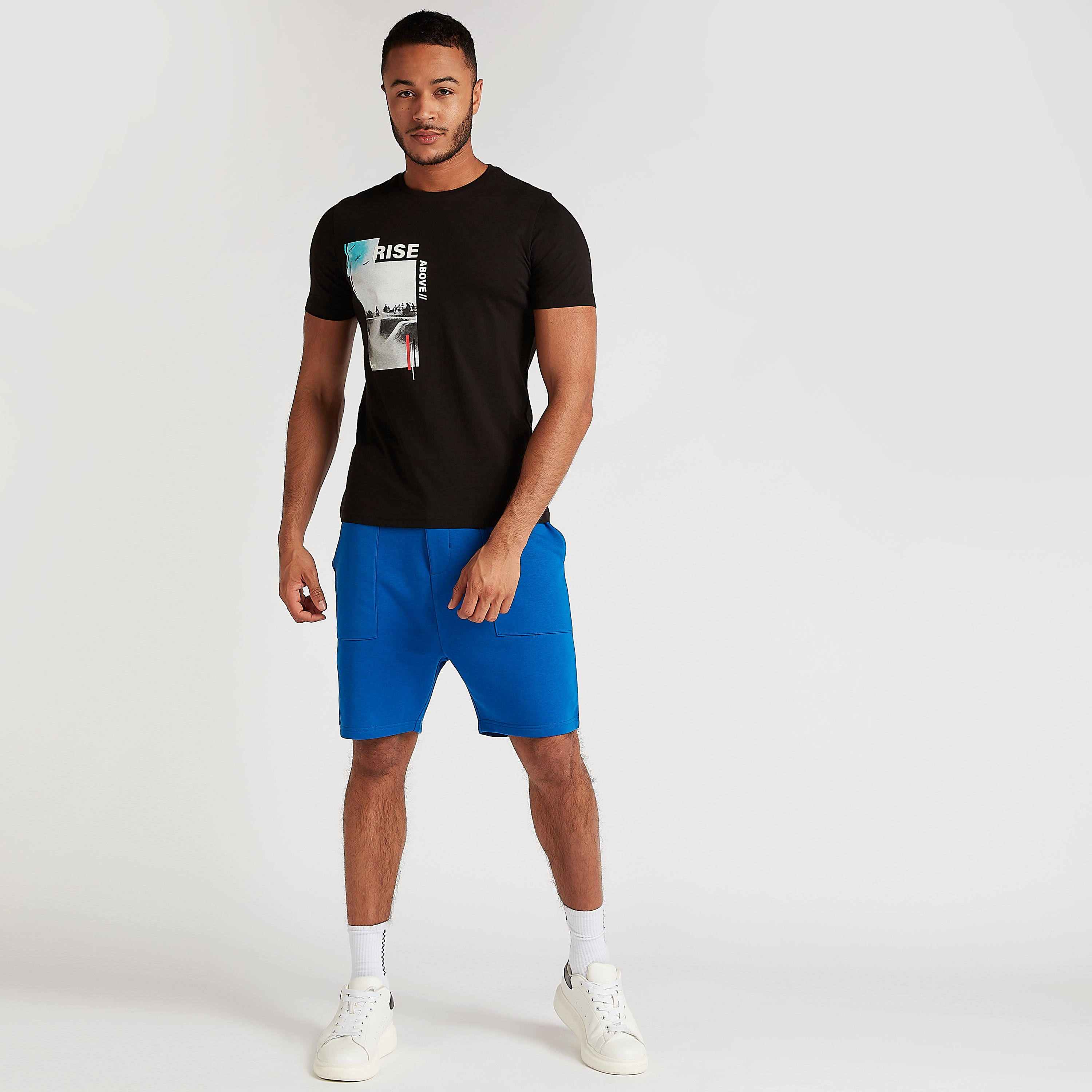 Printed T-shirt with Short Sleeves and Crew Neck-men-clothing-tshirtsandpolos-tshirts-image-2