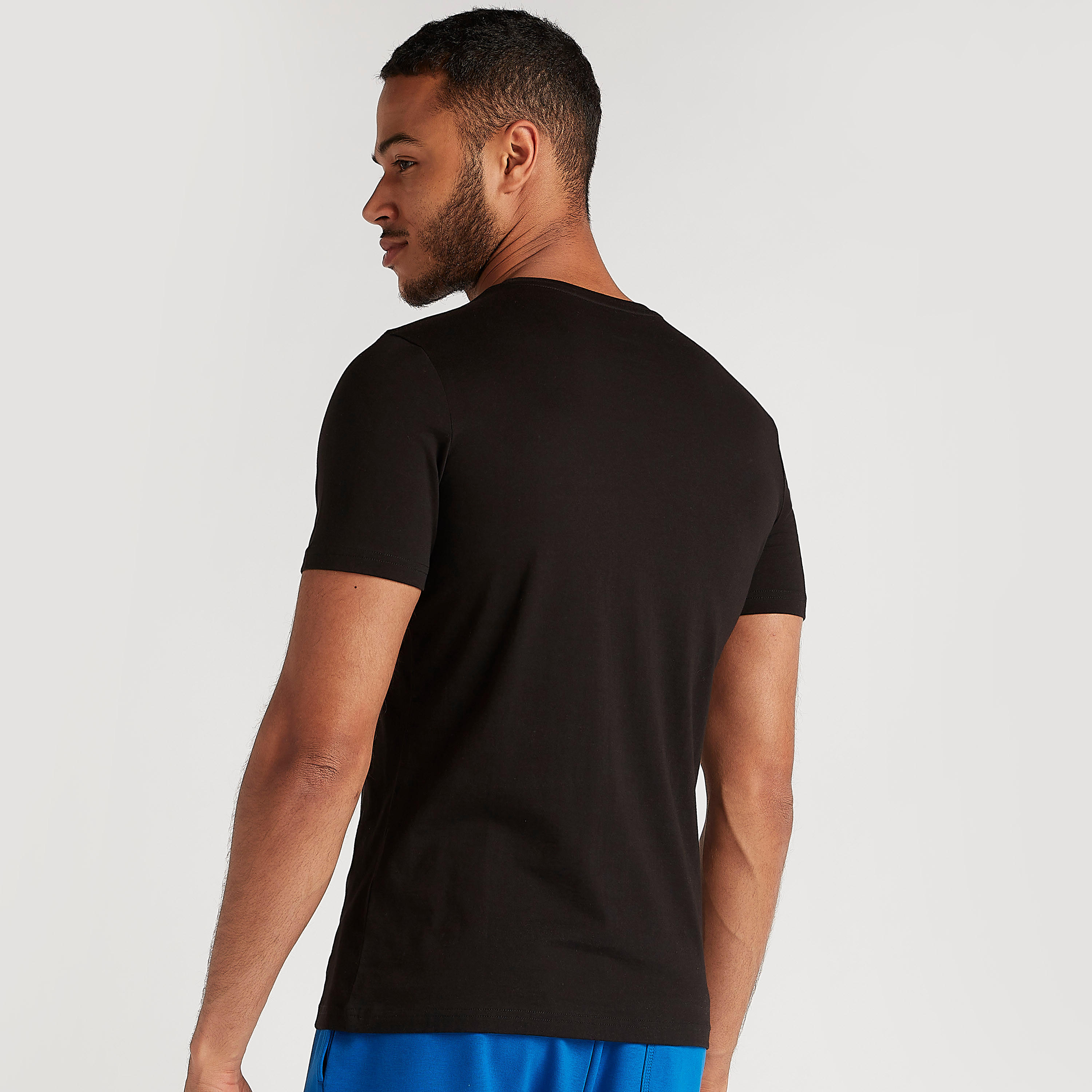 Printed T-shirt with Short Sleeves and Crew Neck-men-clothing-tshirtsandpolos-tshirts-image-4