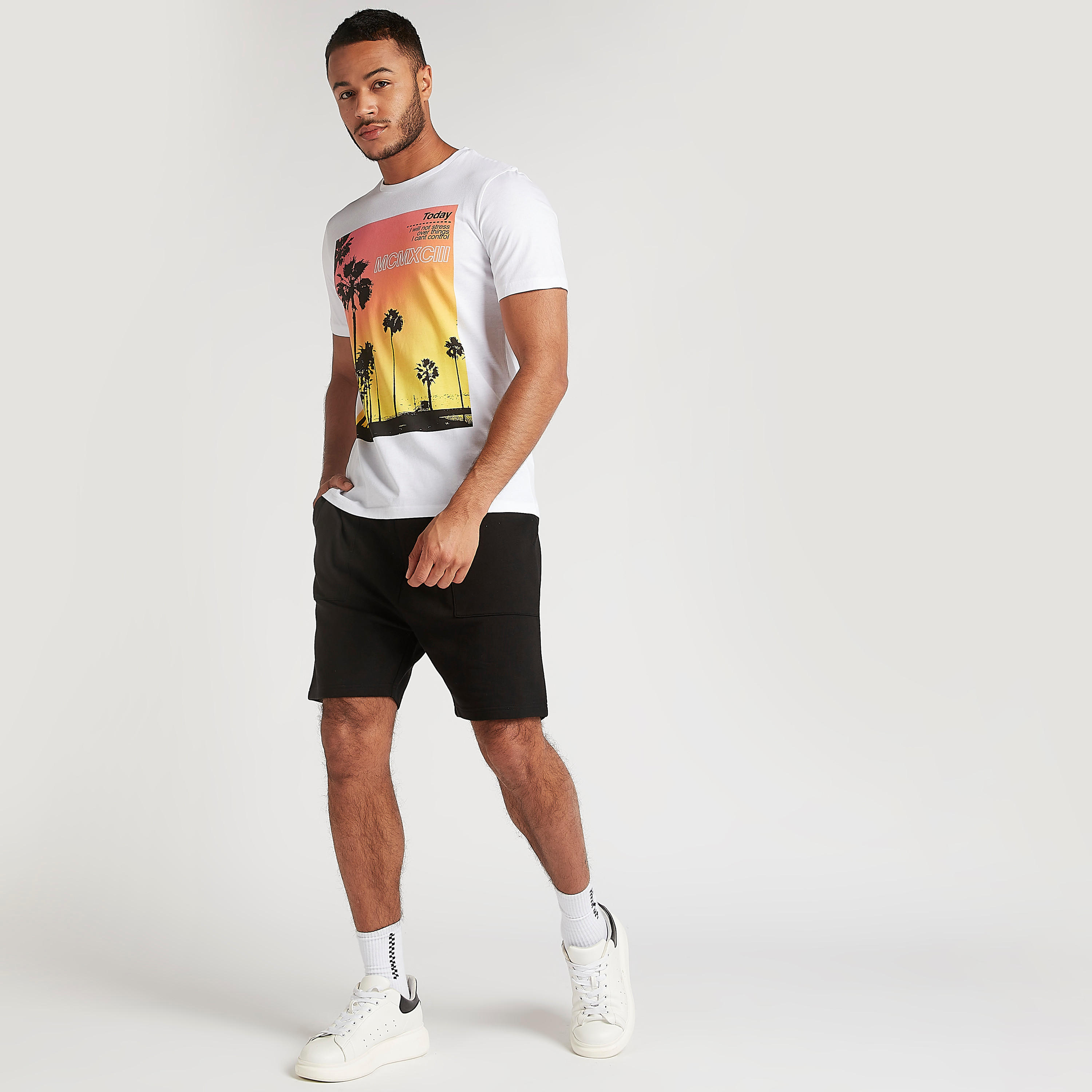 Printed T-shirt with Short Sleeves and Crew Neck-men-clothing-tshirtsandpolos-tshirts-image-2