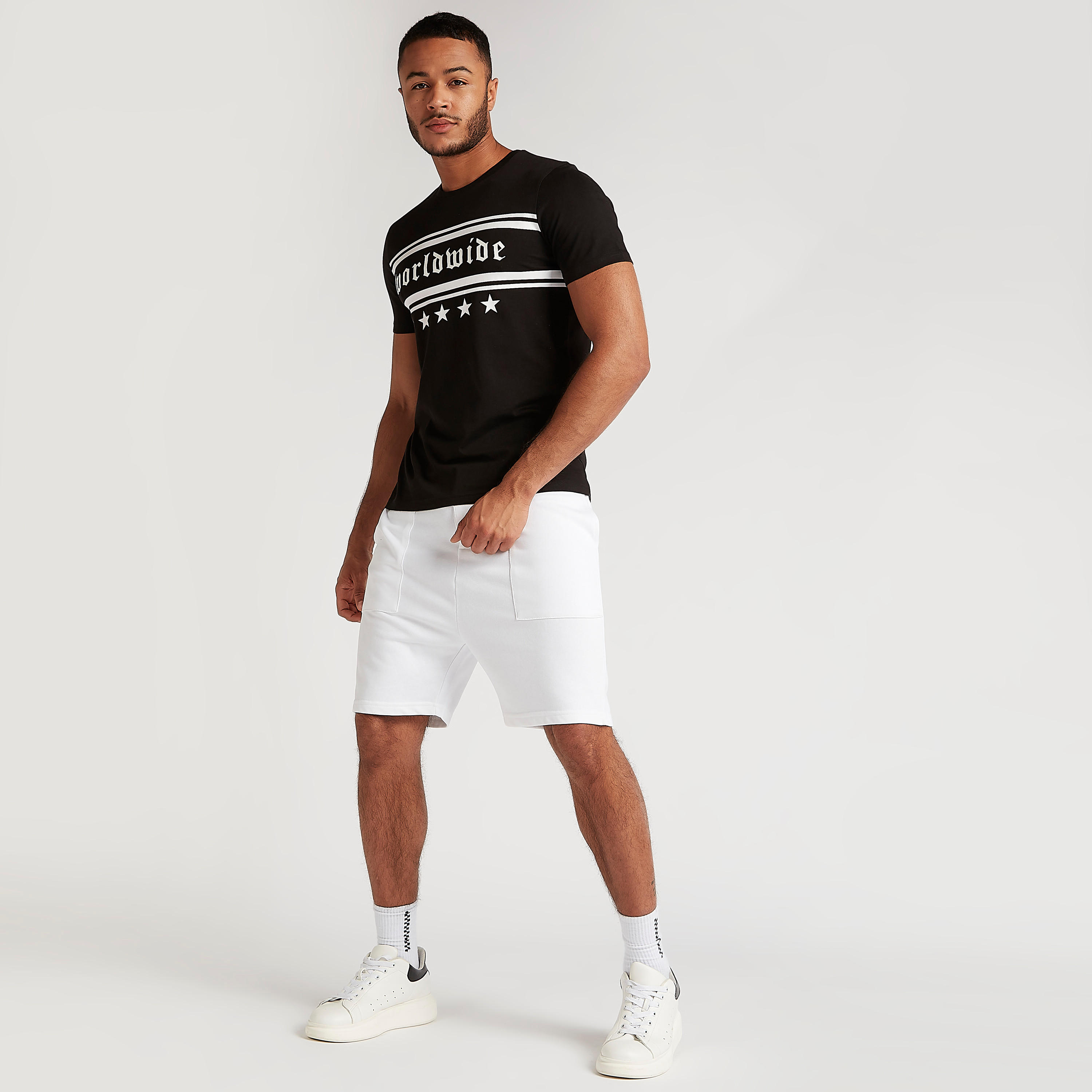 Printed T-shirt with Short Sleeves and Crew Neck-men-clothing-tshirtsandpolos-tshirts-image-2