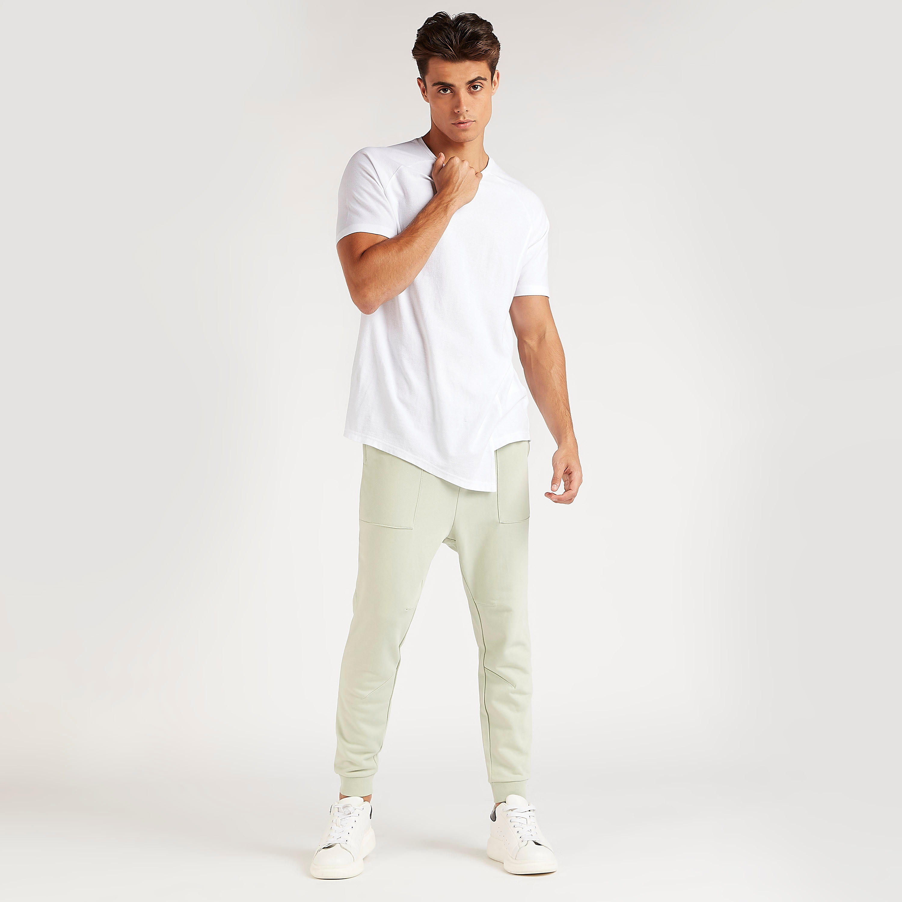 Solid Joggers with Drawstring Closure and Pockets-men-clothing-bottoms-joggers-image-2