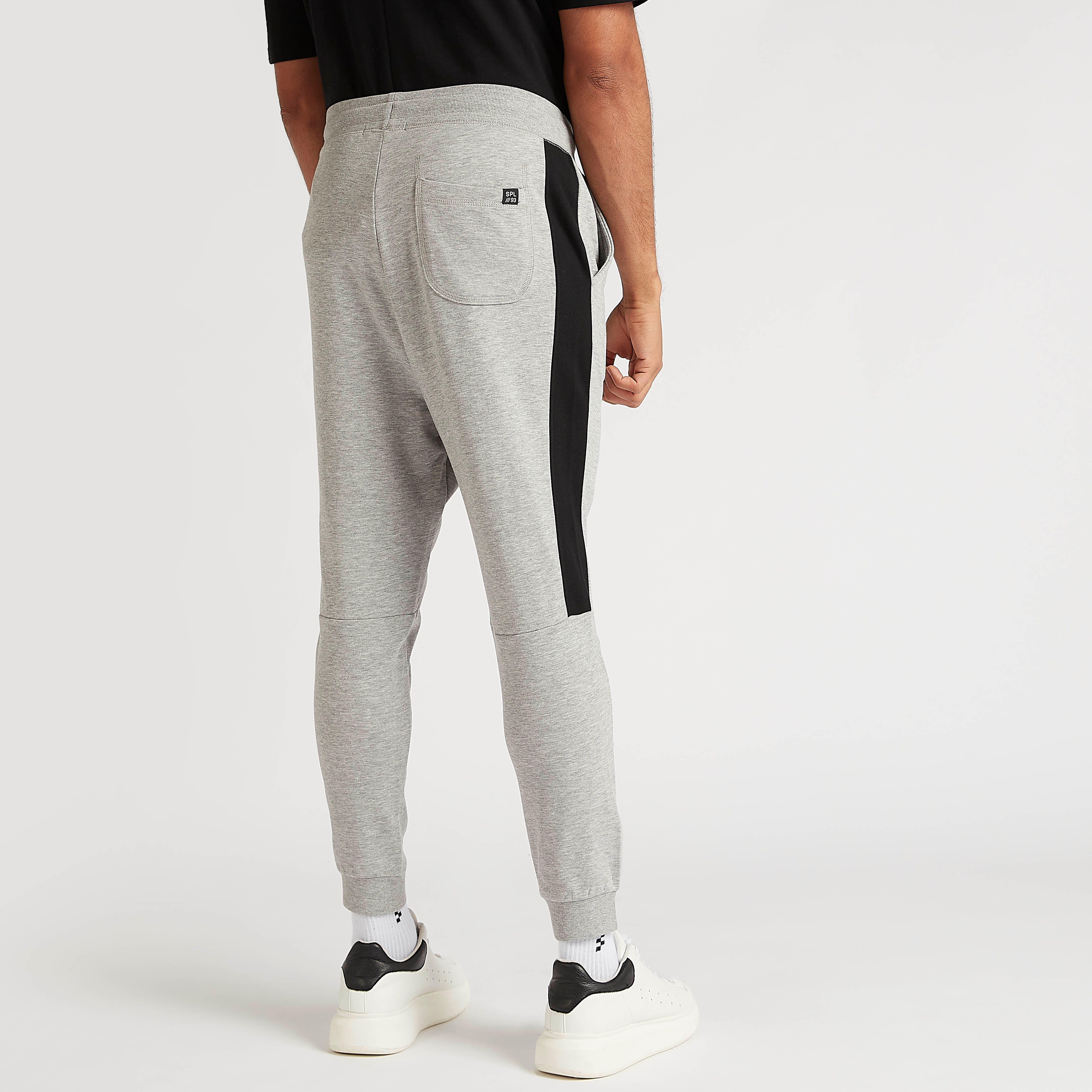Solid Mid-Rise Joggers with Drawstring Closure-men-clothing-bottoms-joggers-image-4