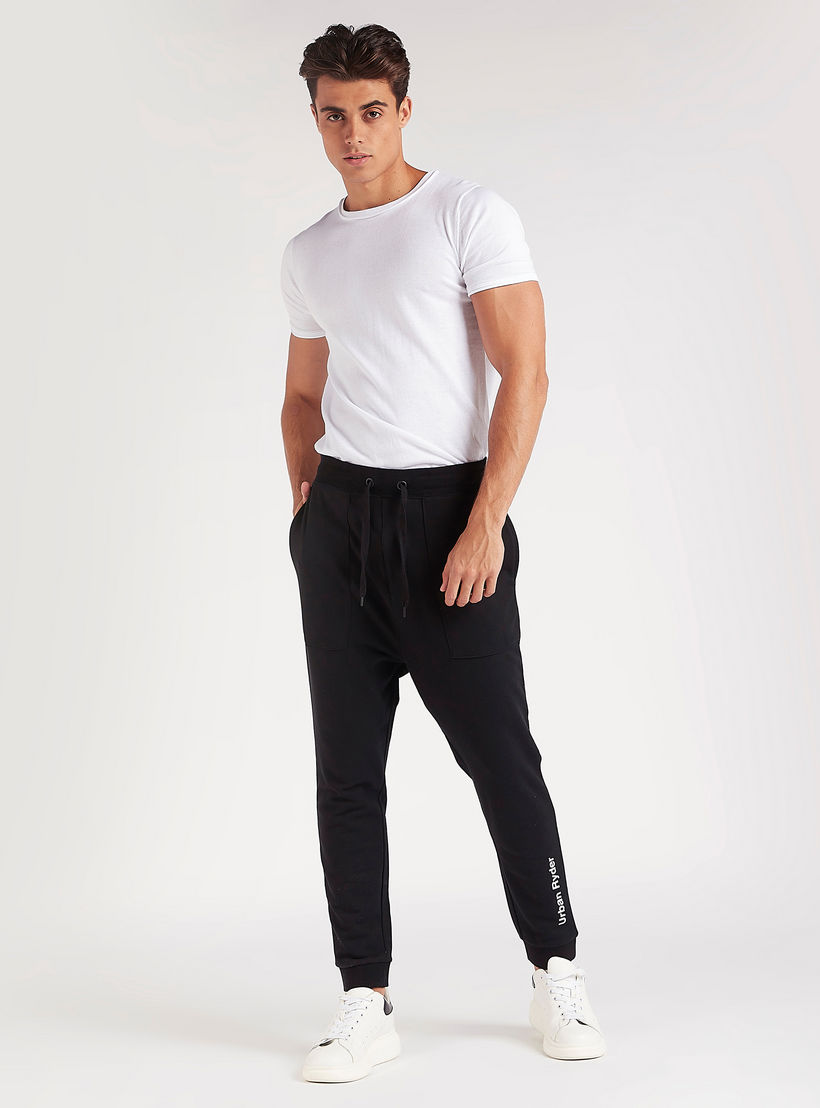 بنطلون رياضي برباط إغلاق وخصر متوسّط الارتفاع-men-clothing-bottoms-joggers-image-4