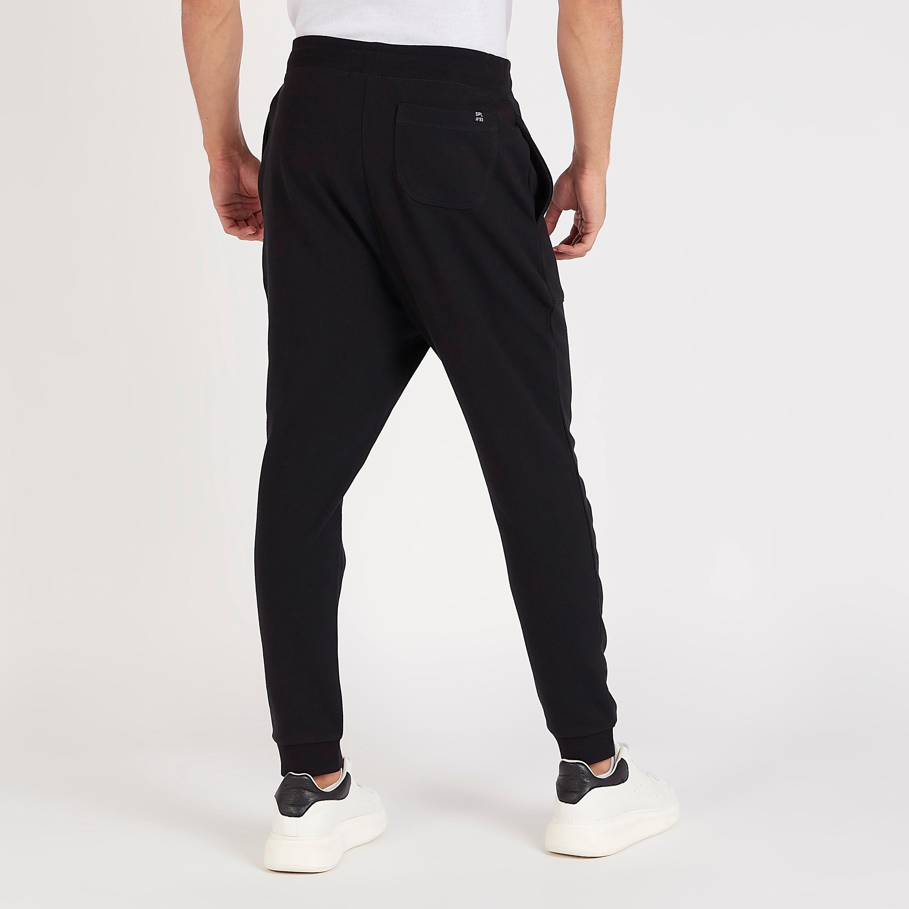 بنطلون رياضي برباط إغلاق وخصر متوسّط الارتفاع-men-clothing-bottoms-joggers-image-2