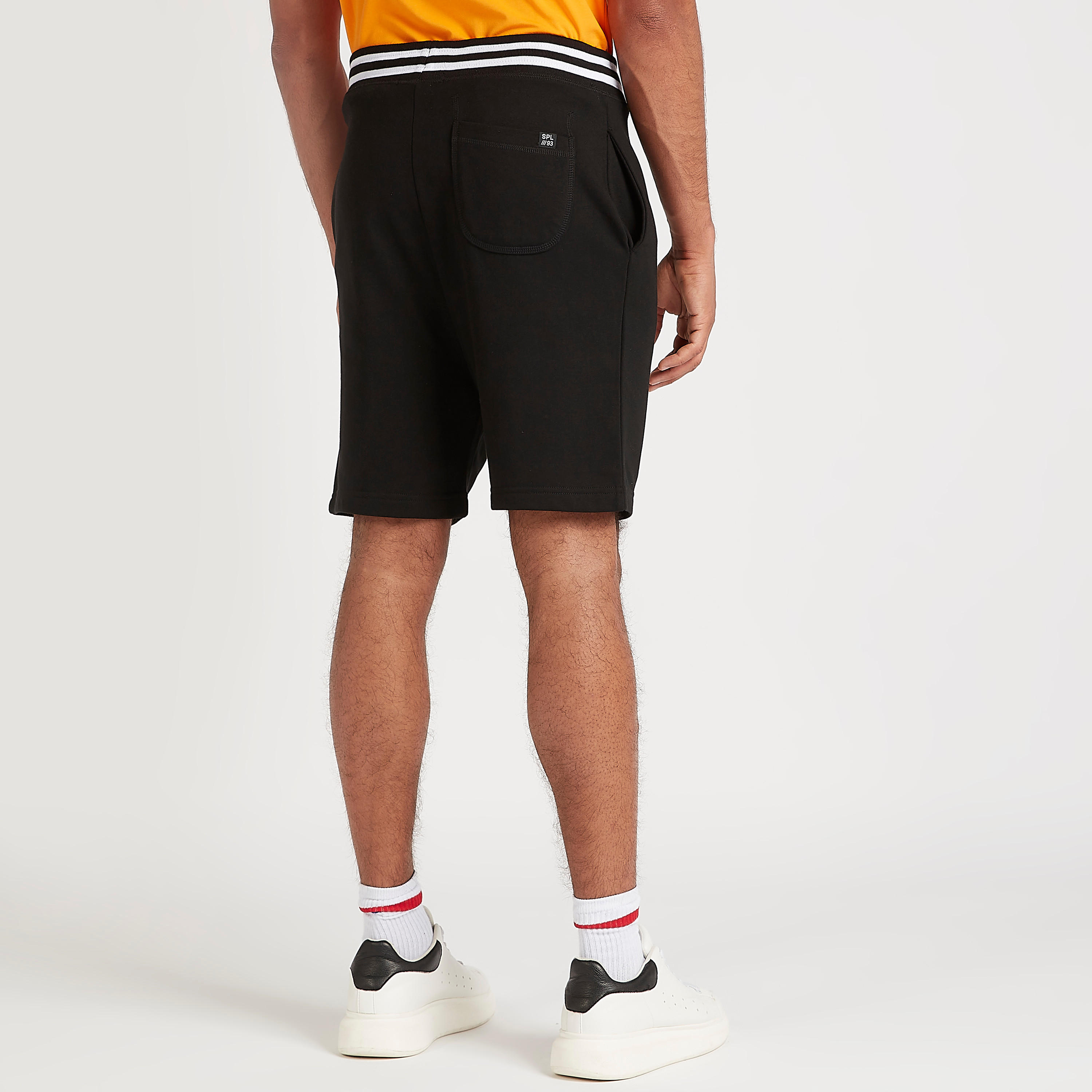 Solid Shorts with Pockets and Drawstring Closure-men-clothing-bottoms-shorts-image-4