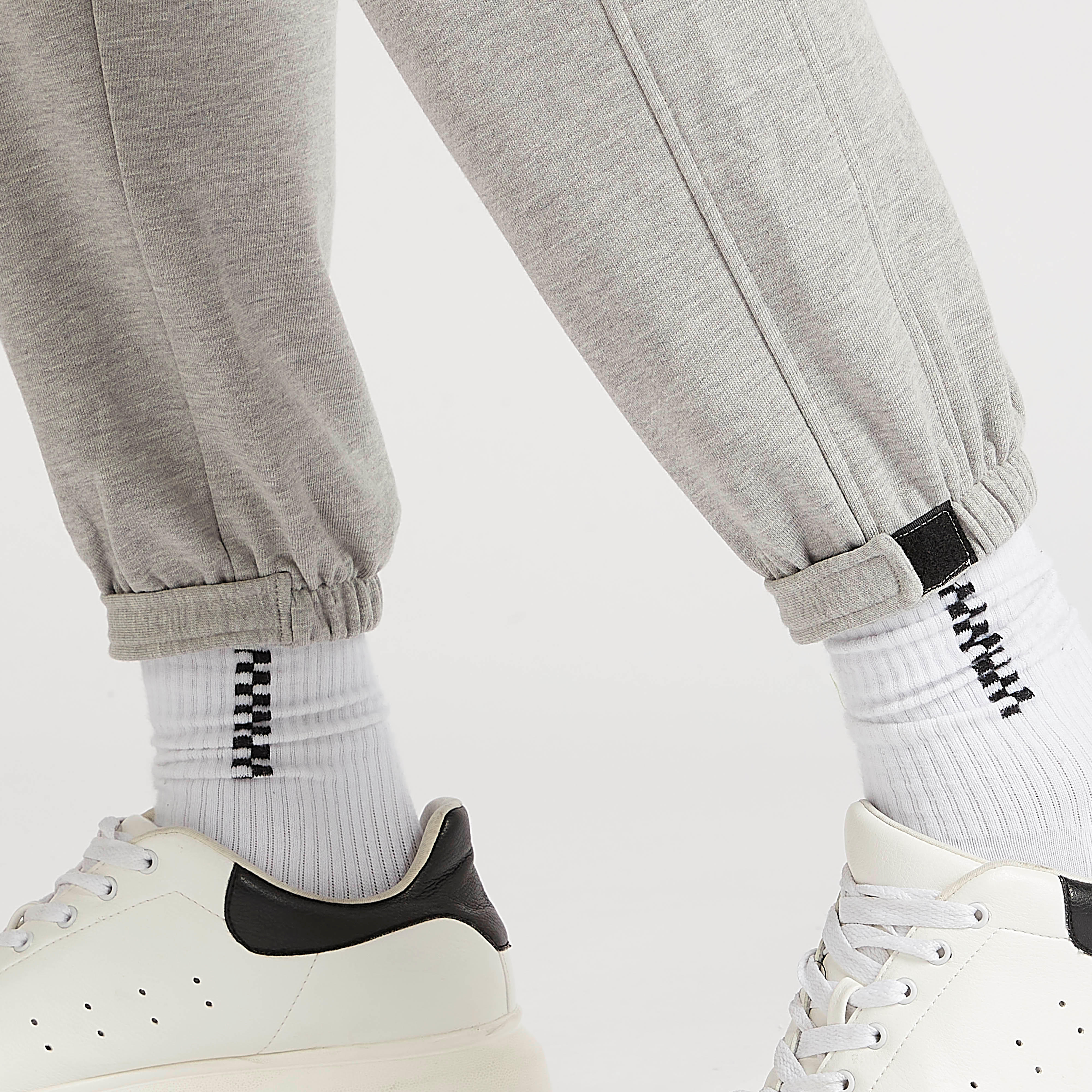 بنطلون رياضي سادة برباط إغلاق وخصر متوسّط الارتفاع-men-clothing-bottoms-joggers-image-4