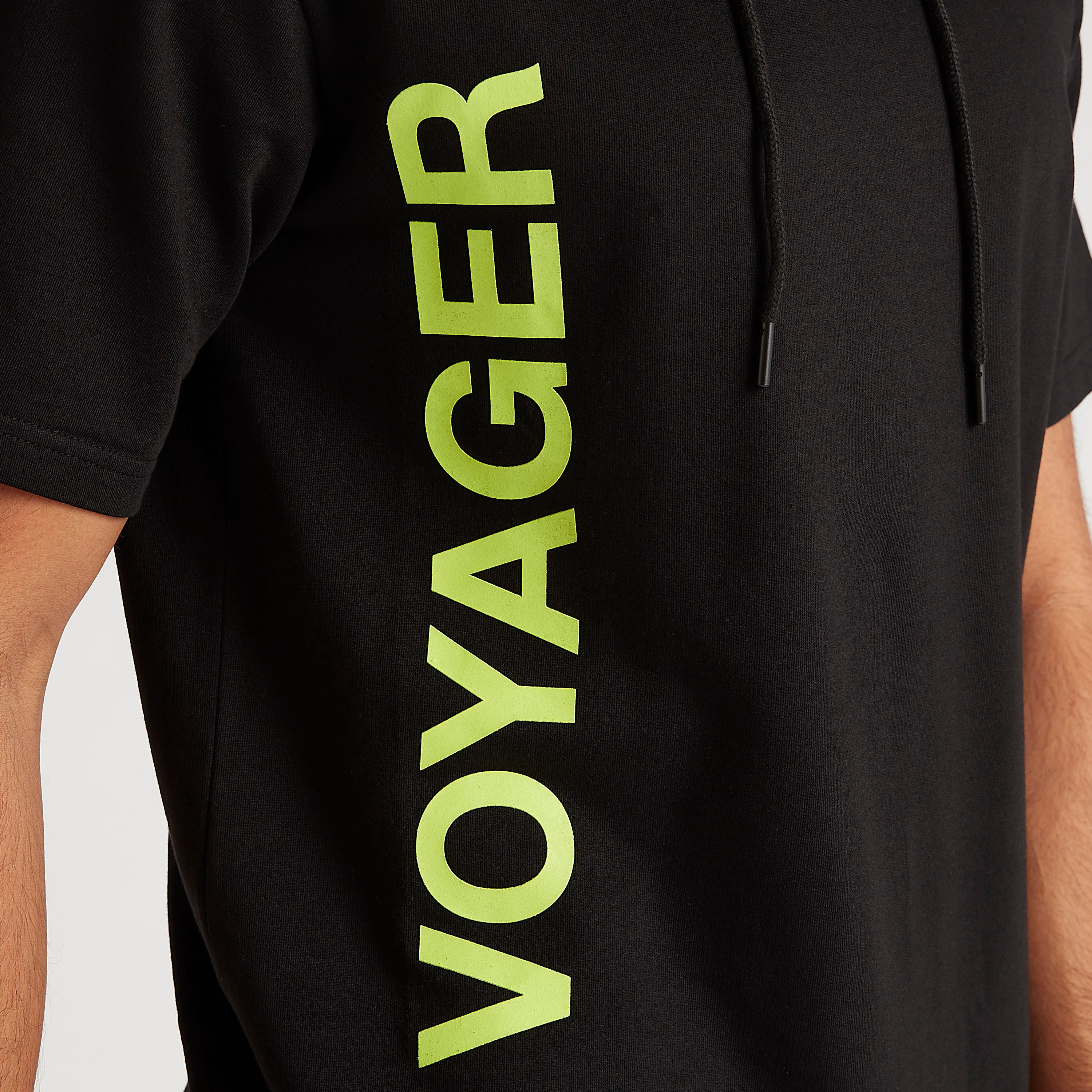 Printed T-shirt with Hood and Short Sleeves-men-clothing-tshirtsandpolos-tshirts-image-3