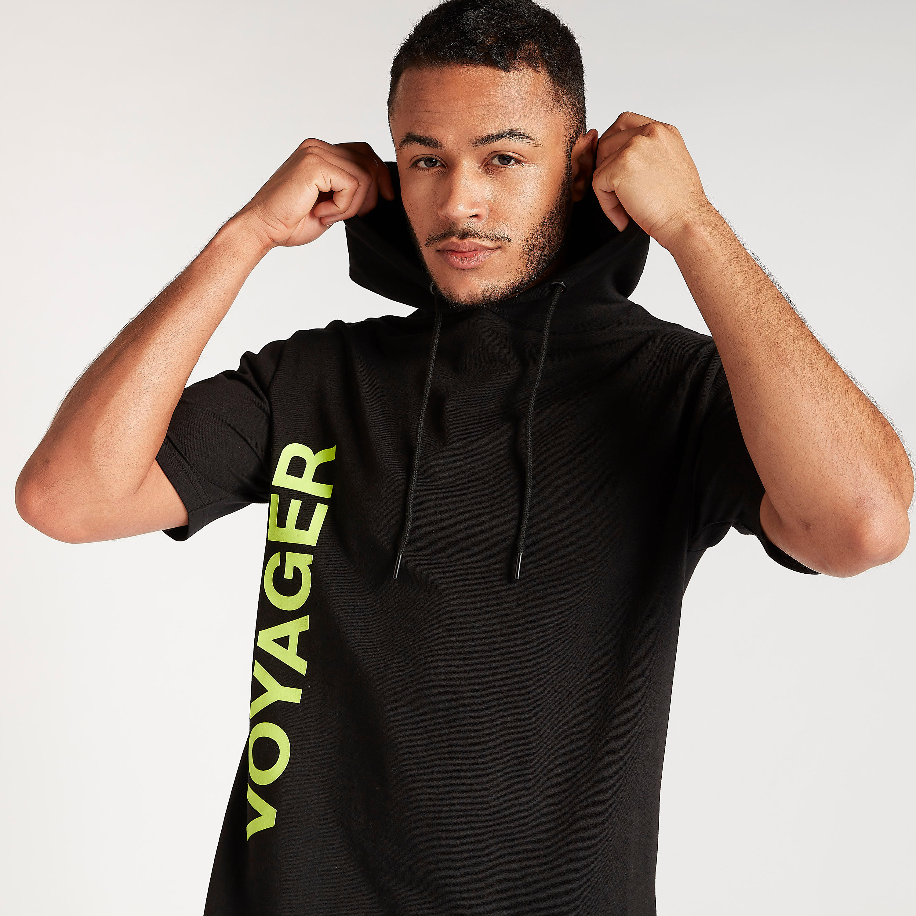 Printed T-shirt with Hood and Short Sleeves-men-clothing-tshirtsandpolos-tshirts-image-4