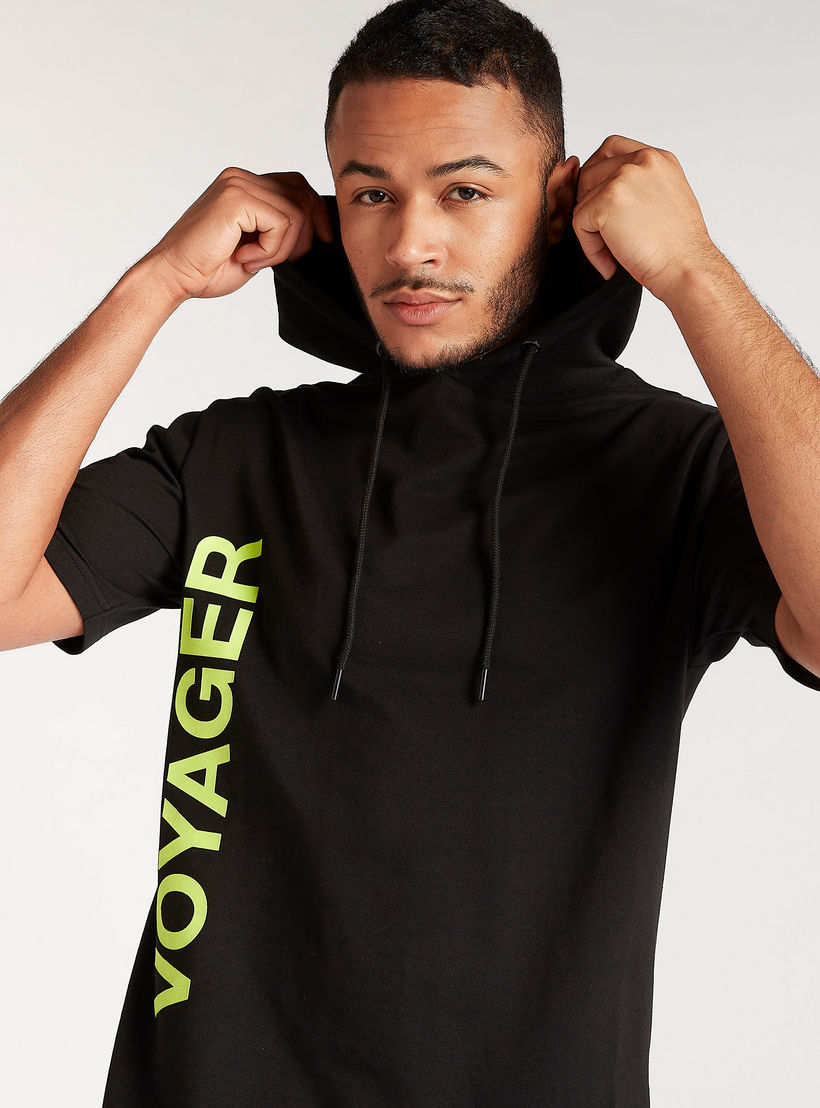 Printed T-shirt with Hood and Short Sleeves-men-clothing-tshirtsandpolos-tshirts-image-4