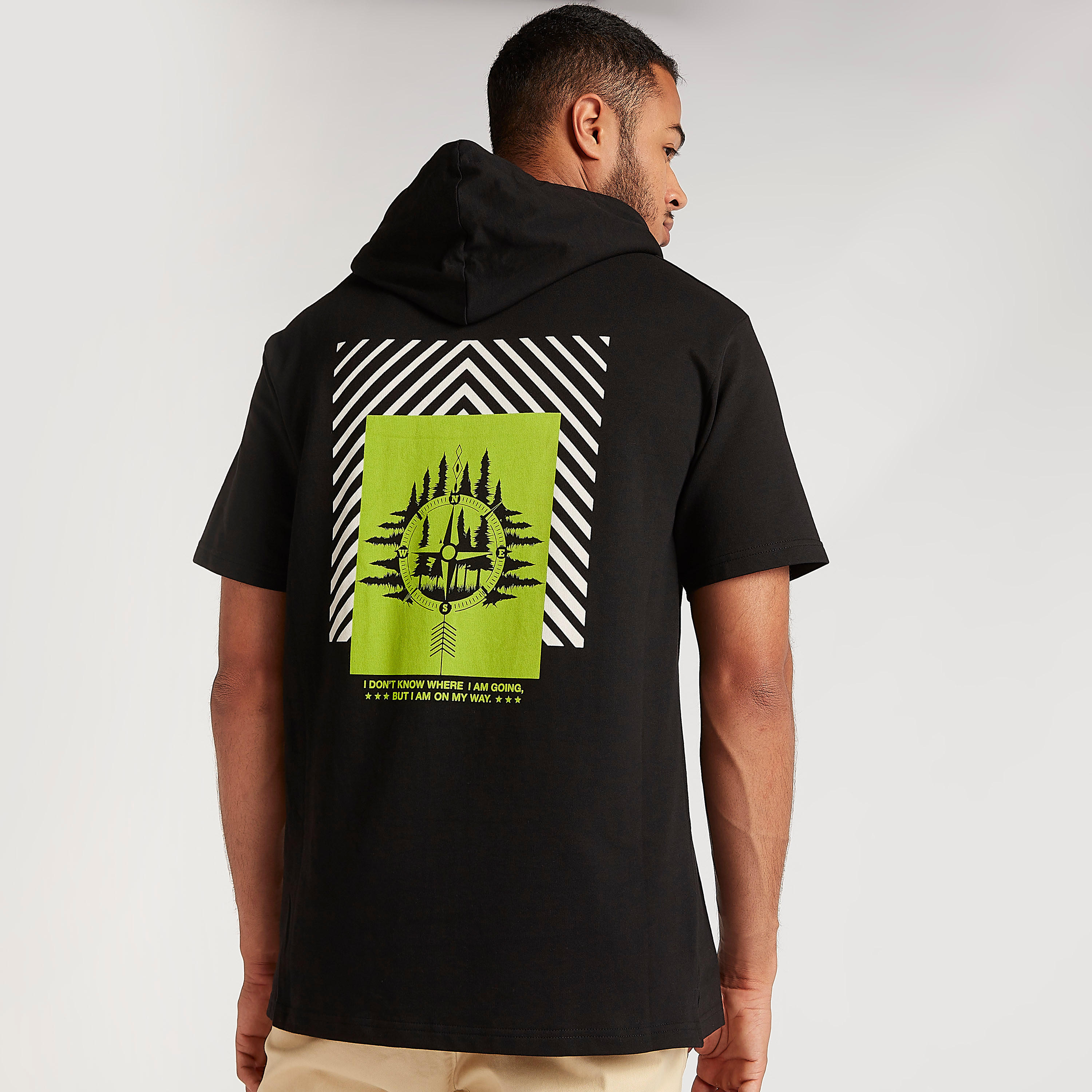 Printed T-shirt with Hood and Short Sleeves-men-clothing-tshirtsandpolos-tshirts-image-5