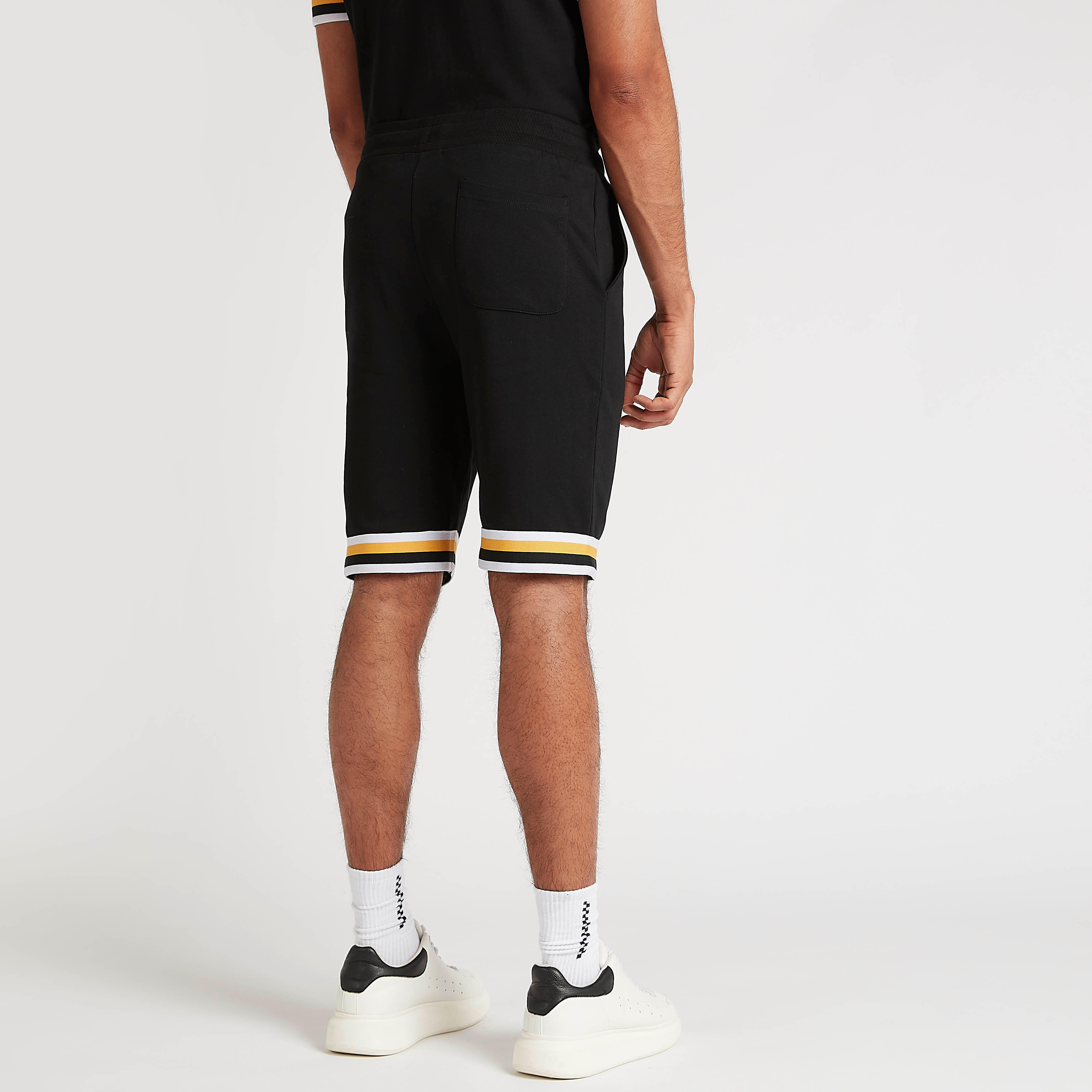 Striped Mid-Rise Shorts with Drawstring Closure-men-clothing-bottoms-shorts-image-4