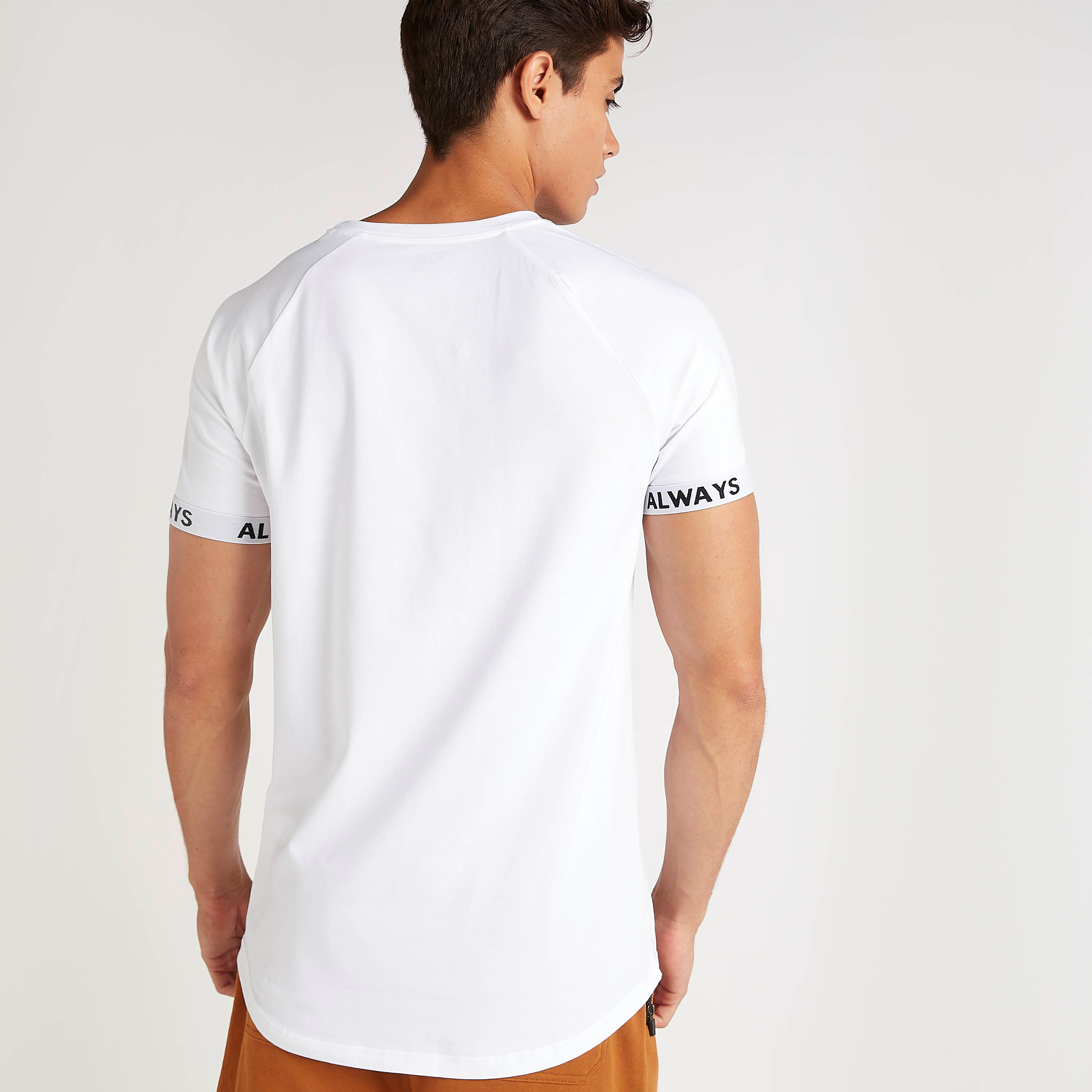 Typographic Print T-shirt with Short Sleeves-men-clothing-tshirtsandpolos-tshirts-image-5