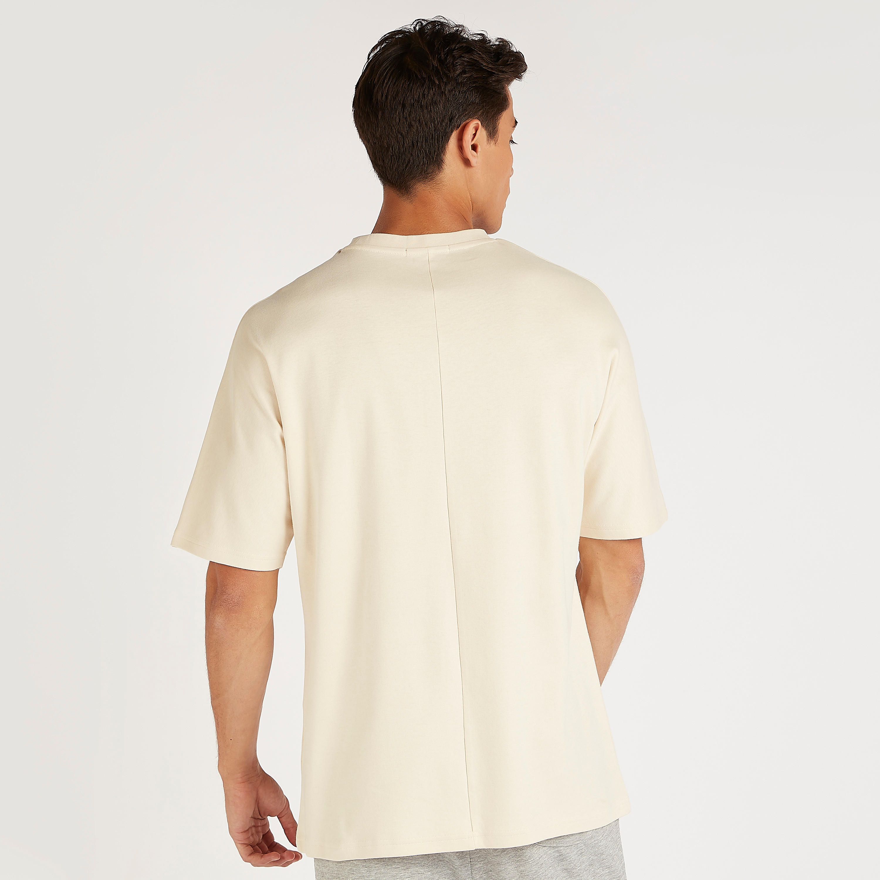 Printed Crew Neck T-shirt with Short Sleeves-men-clothing-tshirtsandpolos-tshirts-image-4