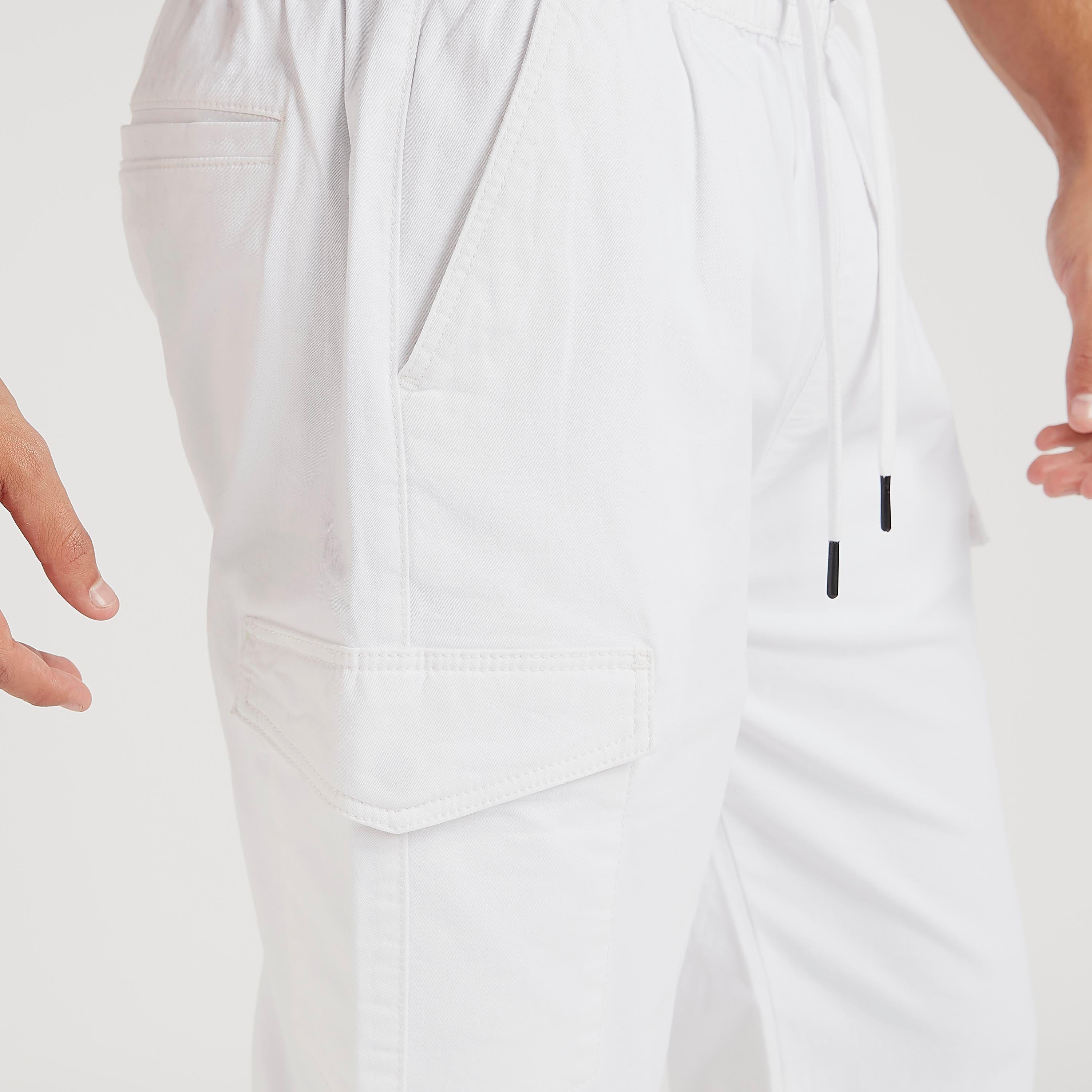 Solid Mid-Rise Shorts with Drawstring Closure and Pockets-men-clothing-bottoms-shorts-image-5