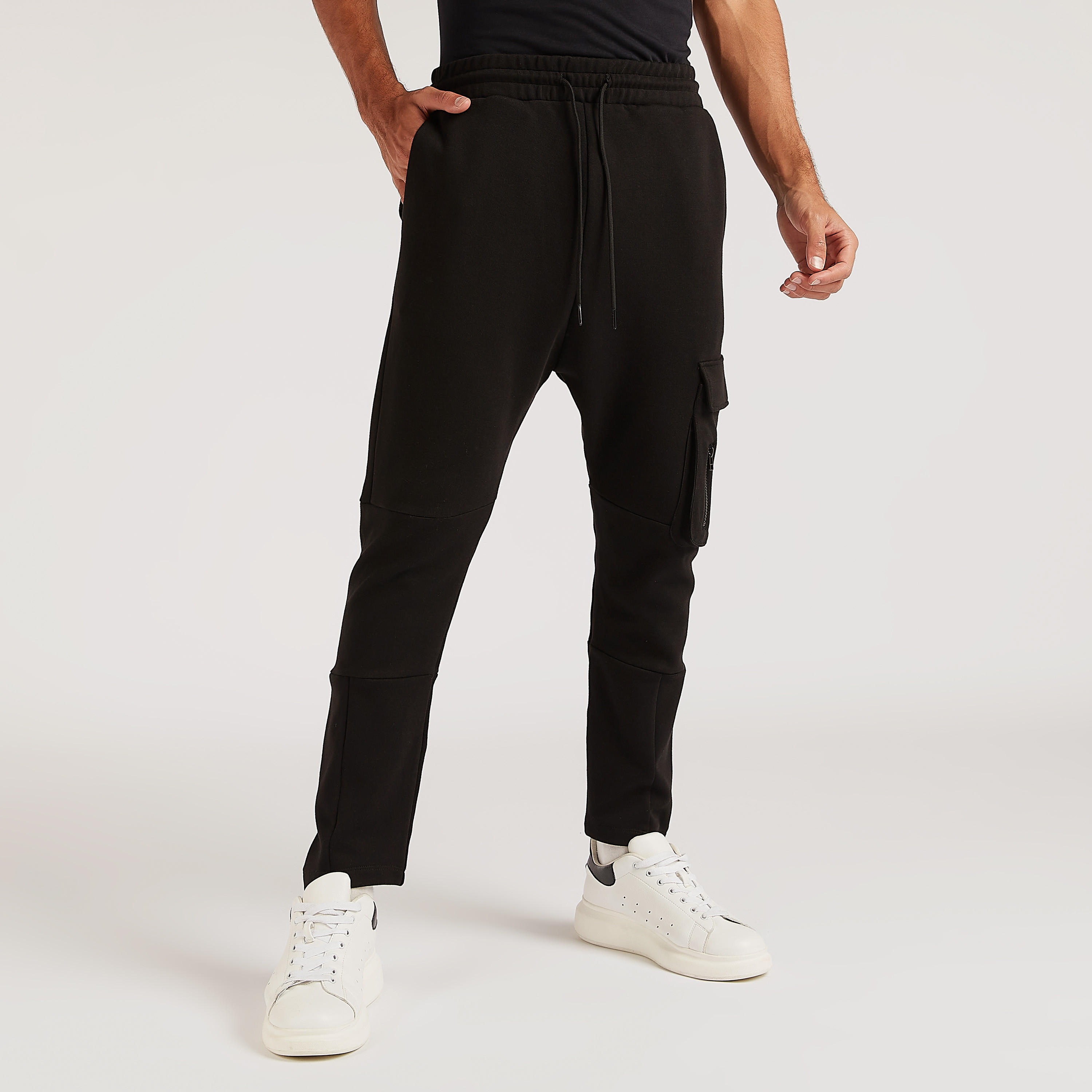 Solid Mid-Rise Pants with Drawstring and Pockets-men-clothing-bottoms-trousersandchinos-trousers-image-6