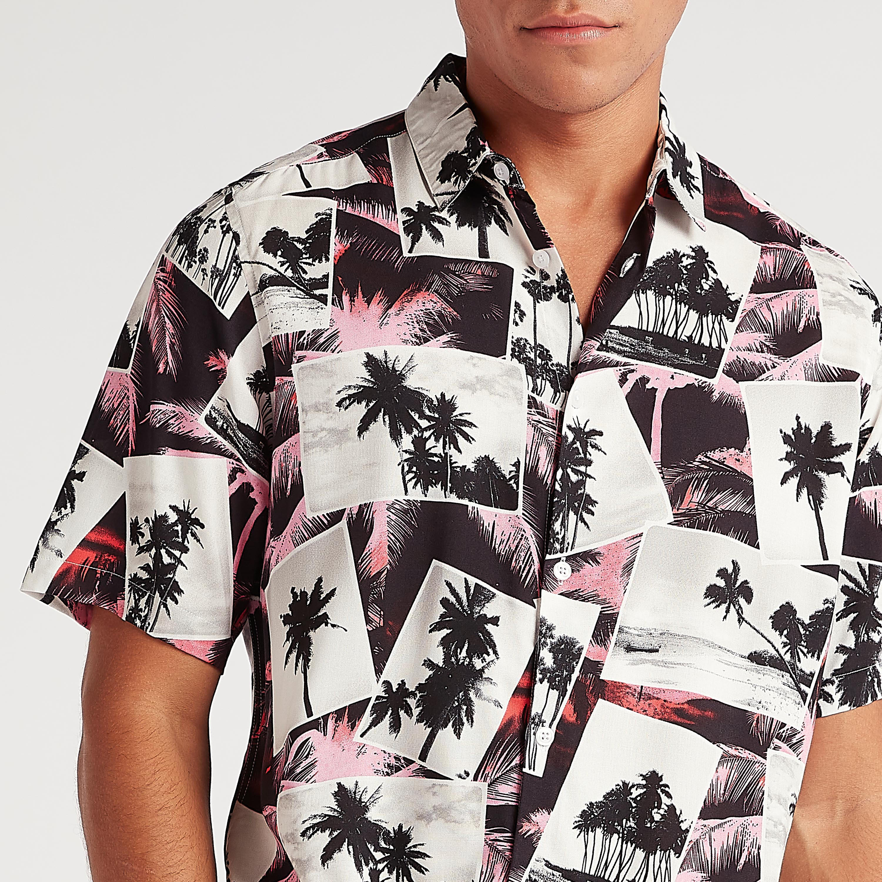 Printed Shirt with Short Sleeves-men-clothing-shirts-image-3