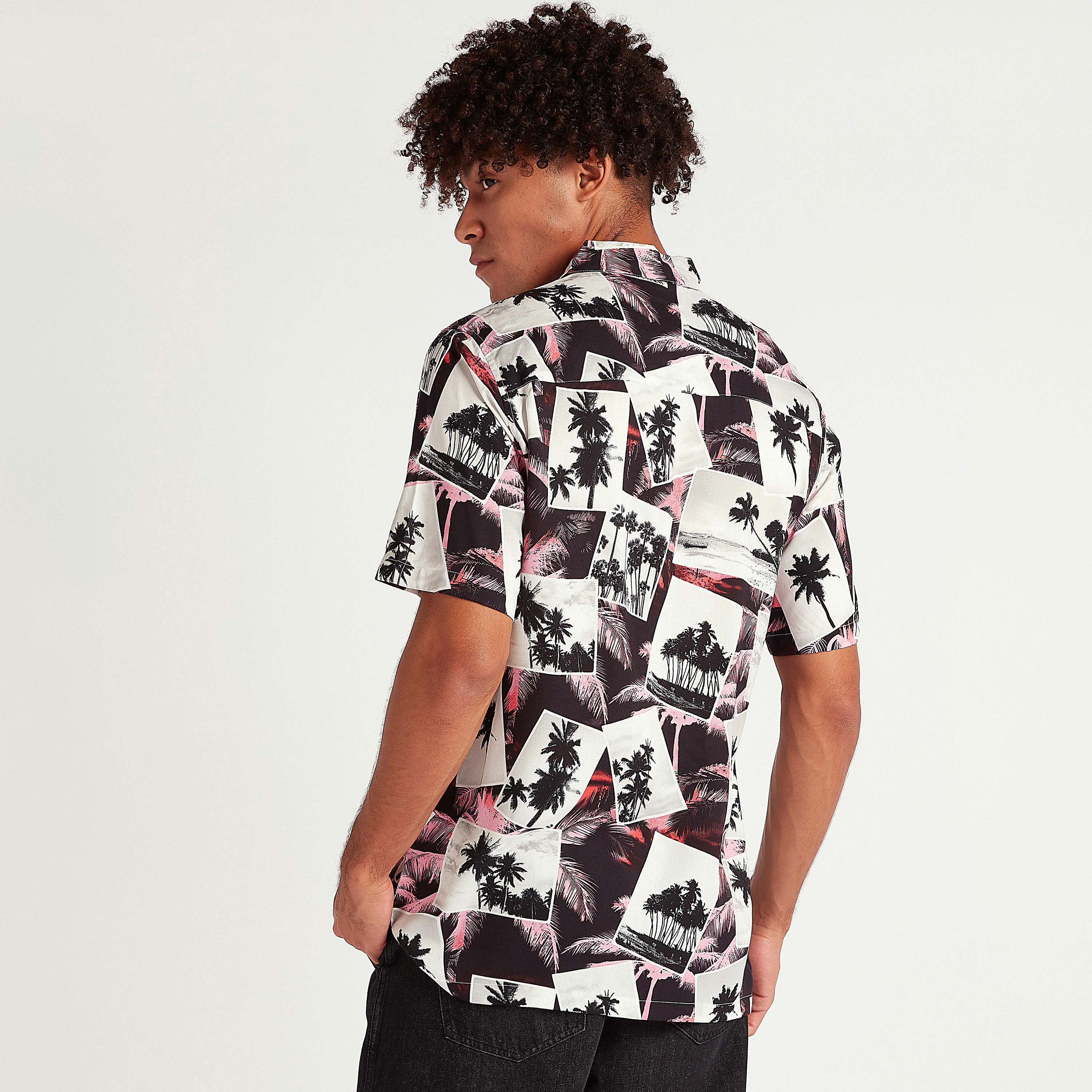 Printed Shirt with Short Sleeves-men-clothing-shirts-image-4