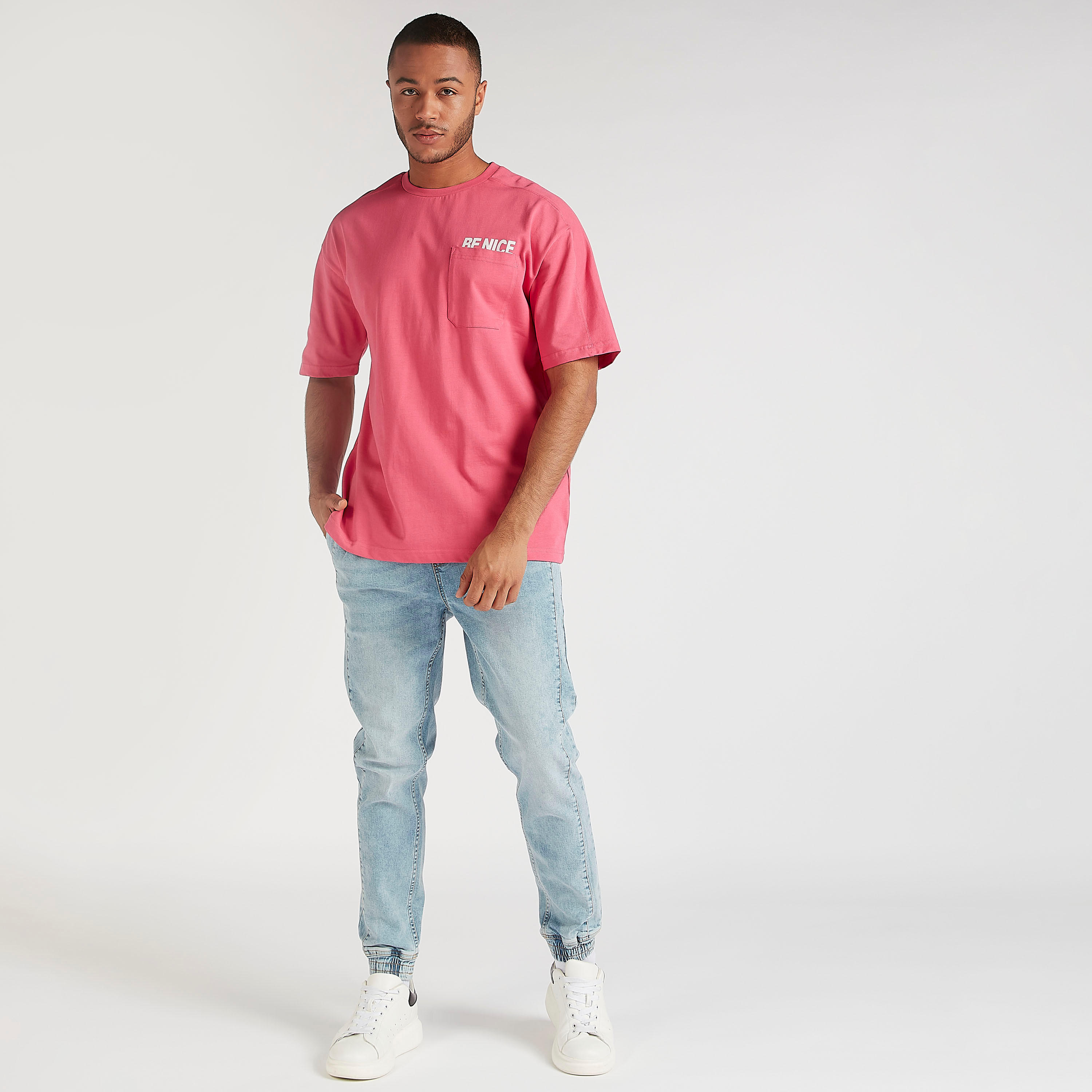 Printed T-shirt with Crew Neck and Patch Pocket-men-clothing-tshirtsandpolos-tshirts-image-2