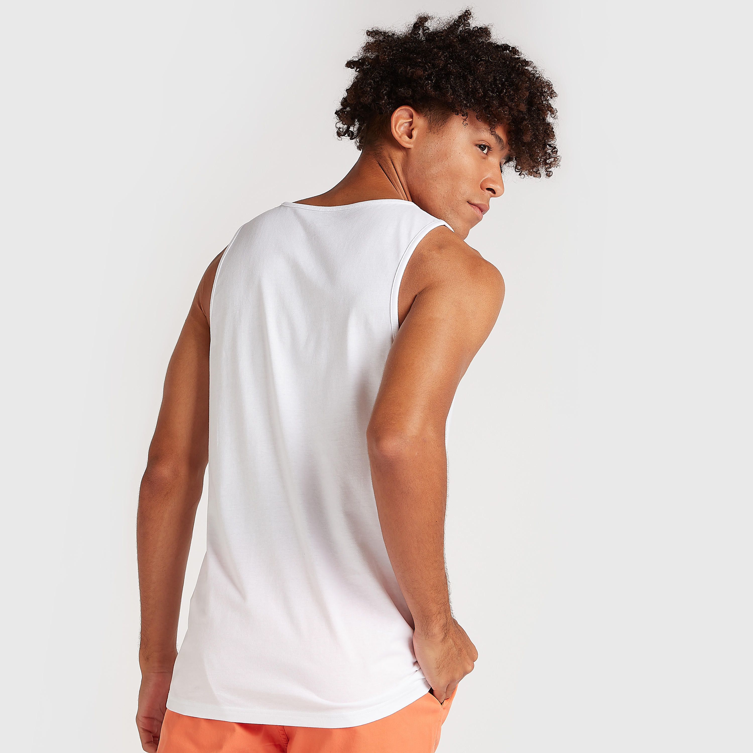 Graphic Print Sleeveless T-shirt with Round Neck-men-clothing-tshirtsandpolos-vests-image-4