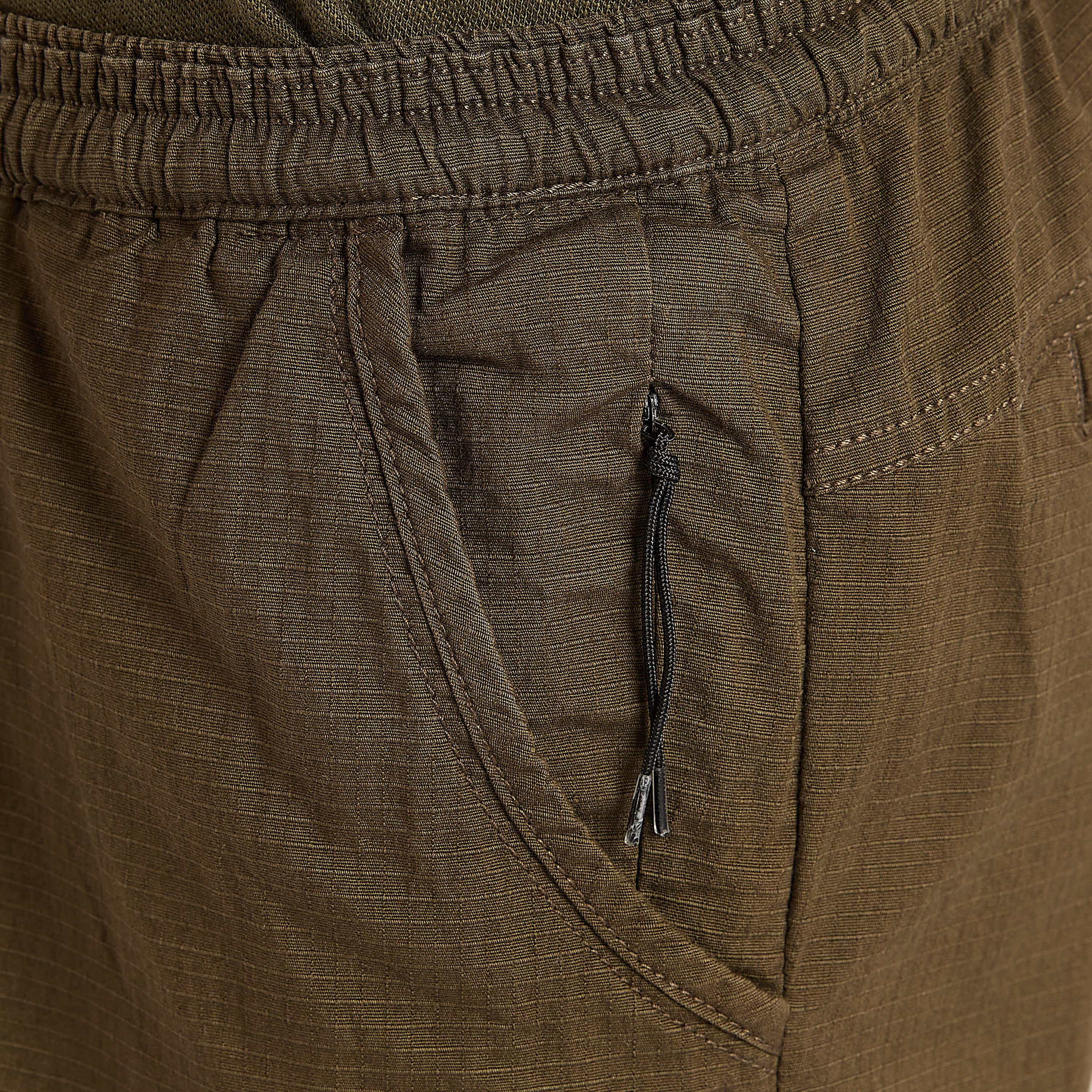 Solid Mid-Rise Cargo Pants with Drawstring Closure-men-clothing-bottoms-joggers-image-3