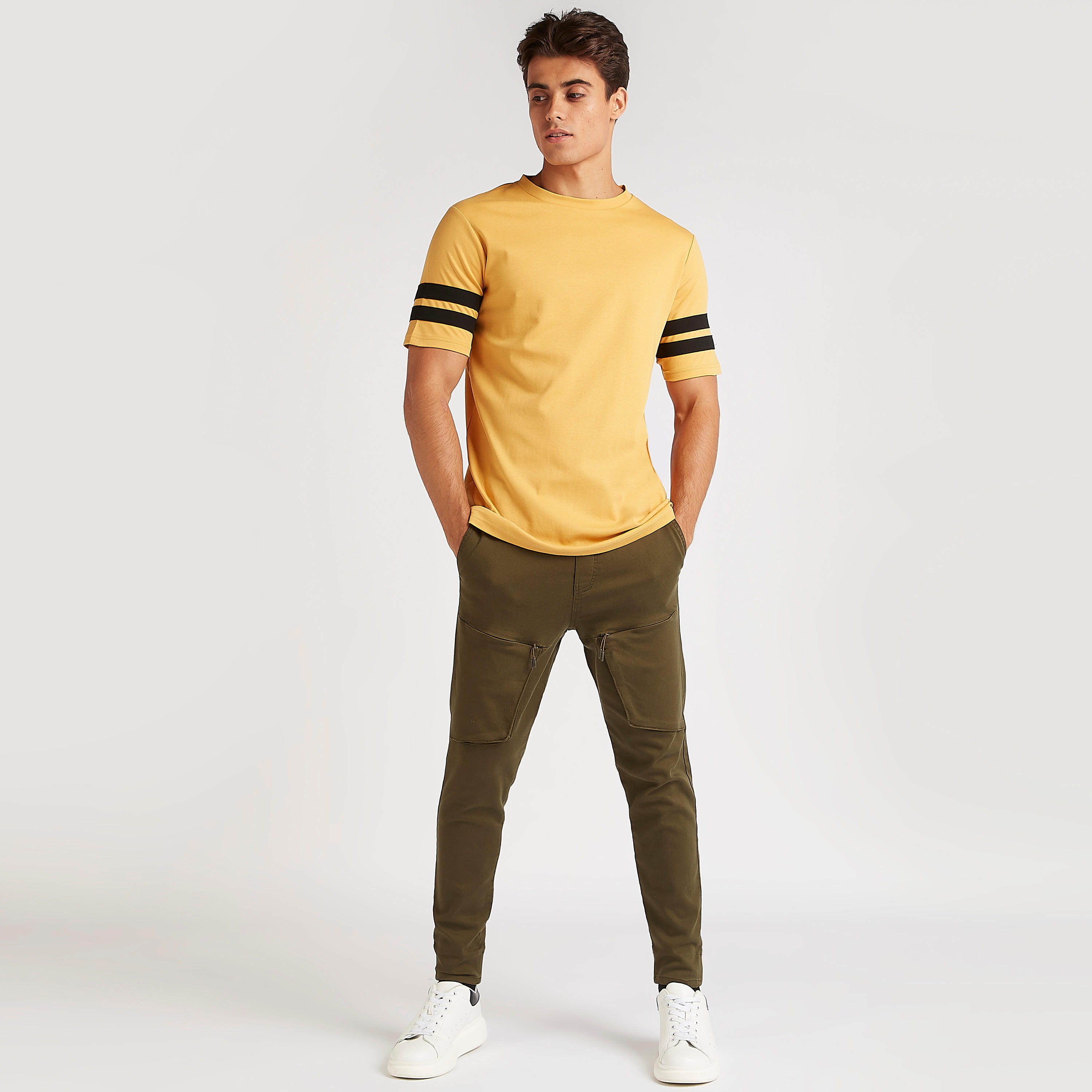 Solid Mid-Rise Joggers with Zipper Pockets-men-clothing-bottoms-joggers-image-2