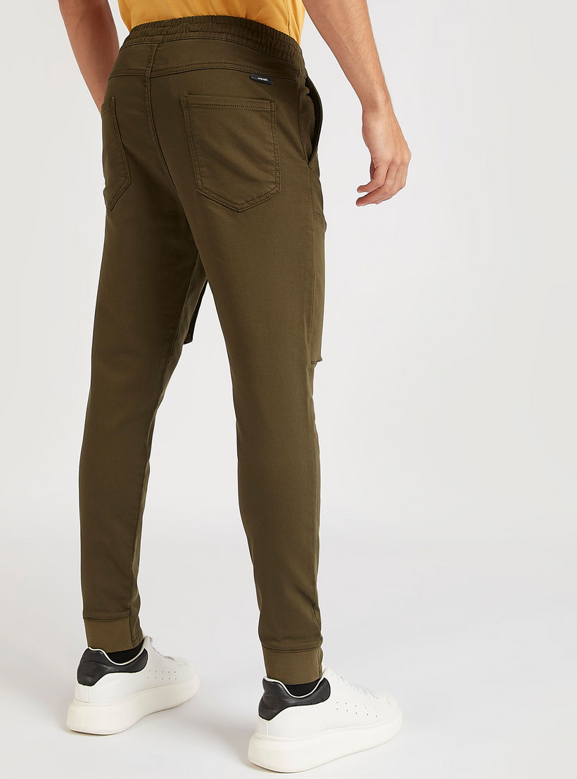 Solid Mid-Rise Joggers with Zipper Pockets-men-clothing-bottoms-joggers-image-4