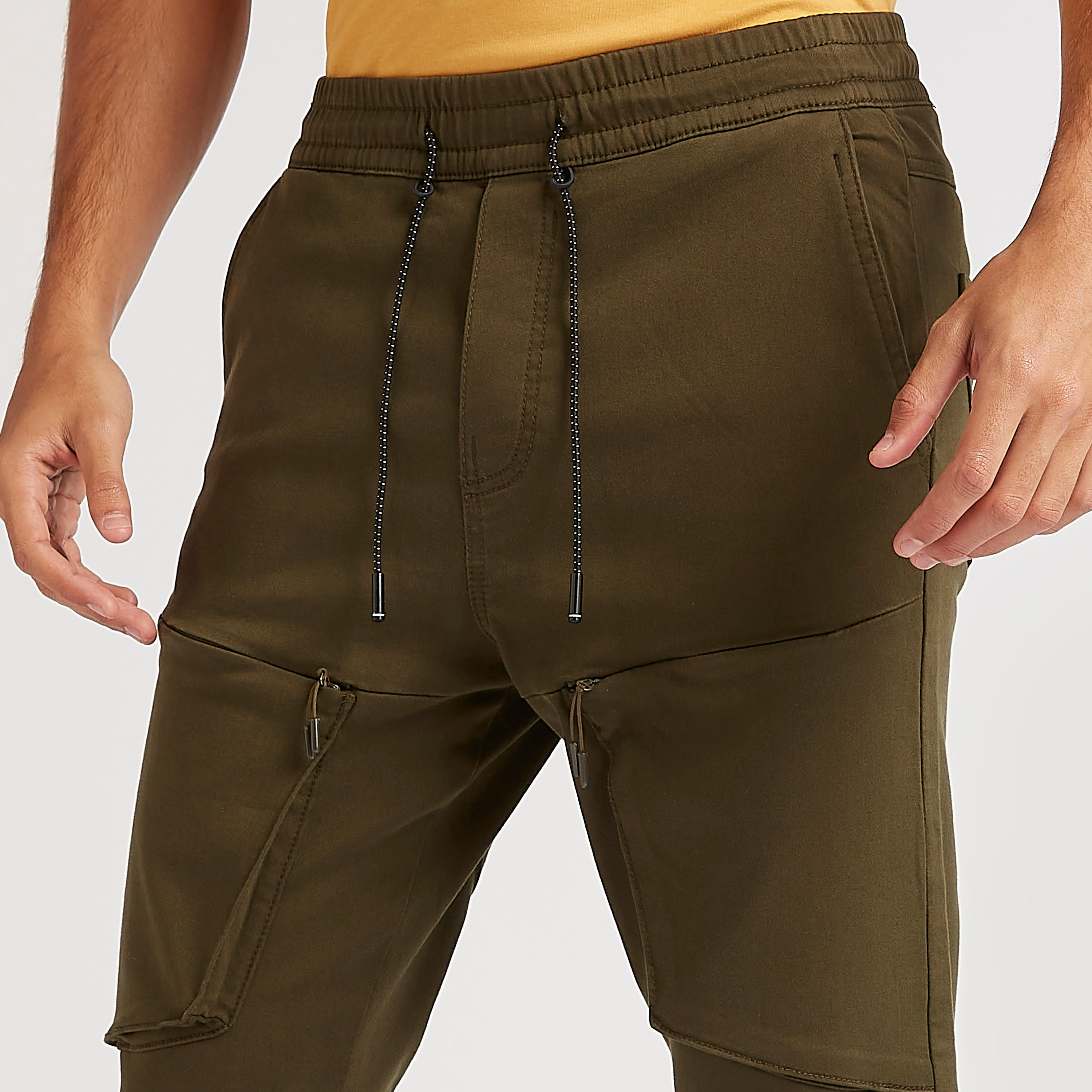 Solid Mid-Rise Joggers with Zipper Pockets-men-clothing-bottoms-joggers-image-5