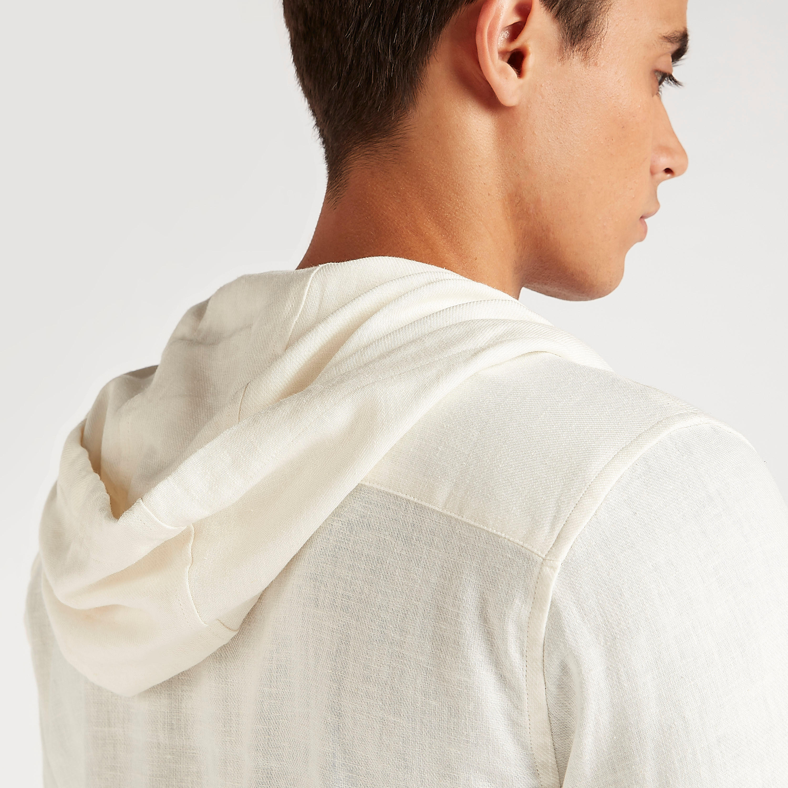 Solid Relaxed Shirt with Hood and Long Sleeves-men-clothing-shirts-image-7