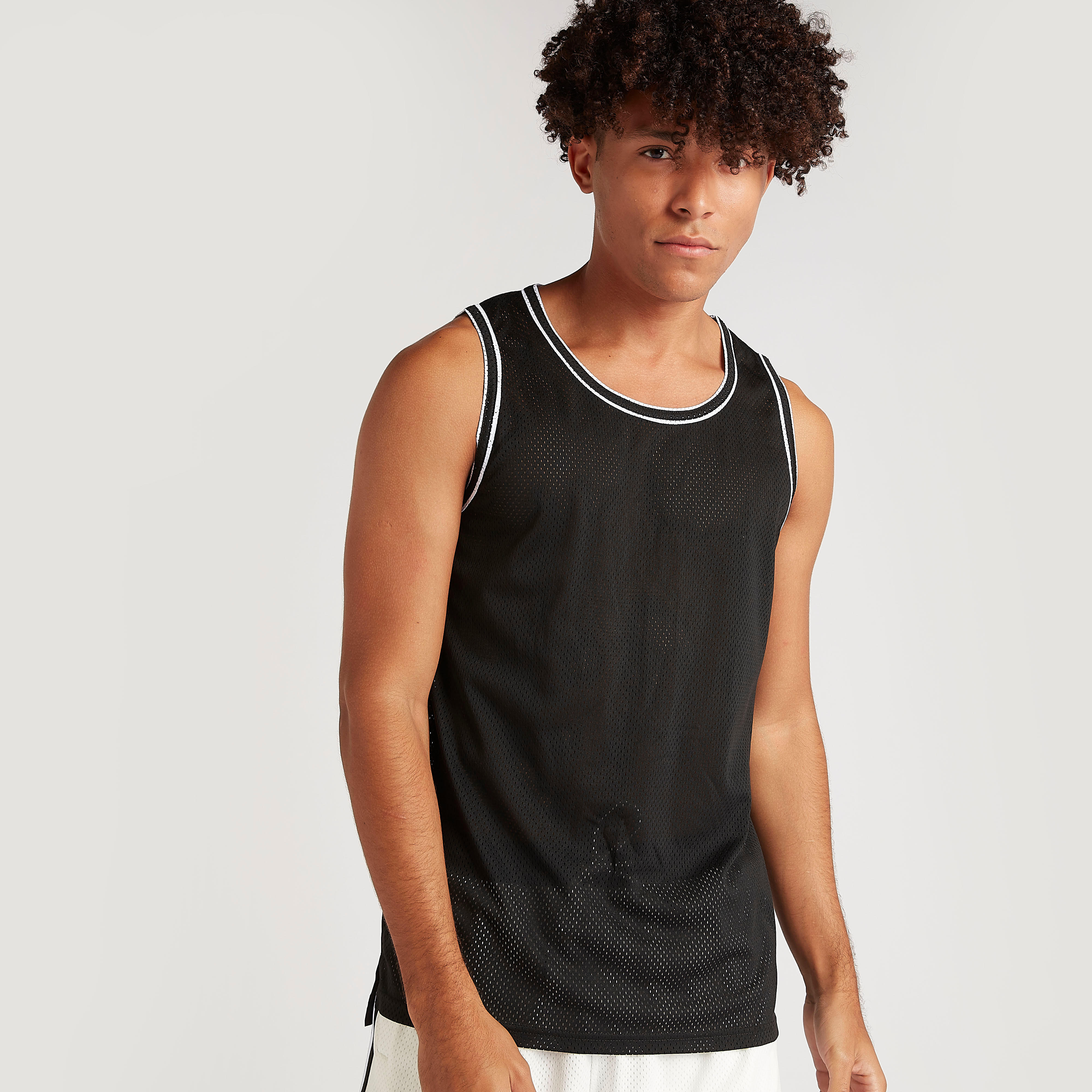 Textured Sleeveless Vest with Round Neck-men-clothing-tshirtsandpolos-vests-image-5
